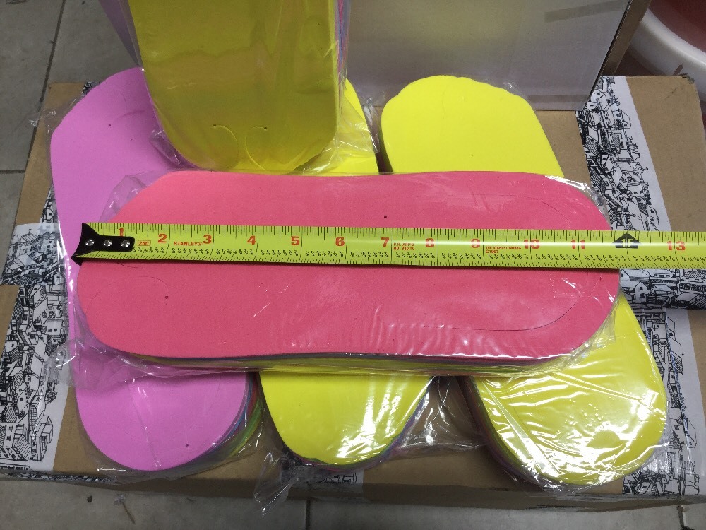 24 Pairs ( 48 pcs ) Disposable Spa Pedicure foam slippers 6 assorted (fold type)