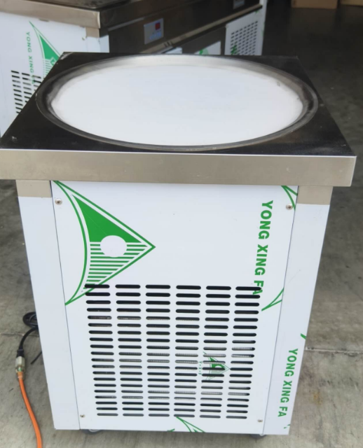 Kolice Commercia Single Pan Fried Ice Cream Machine Rolled Ice Cream Machine