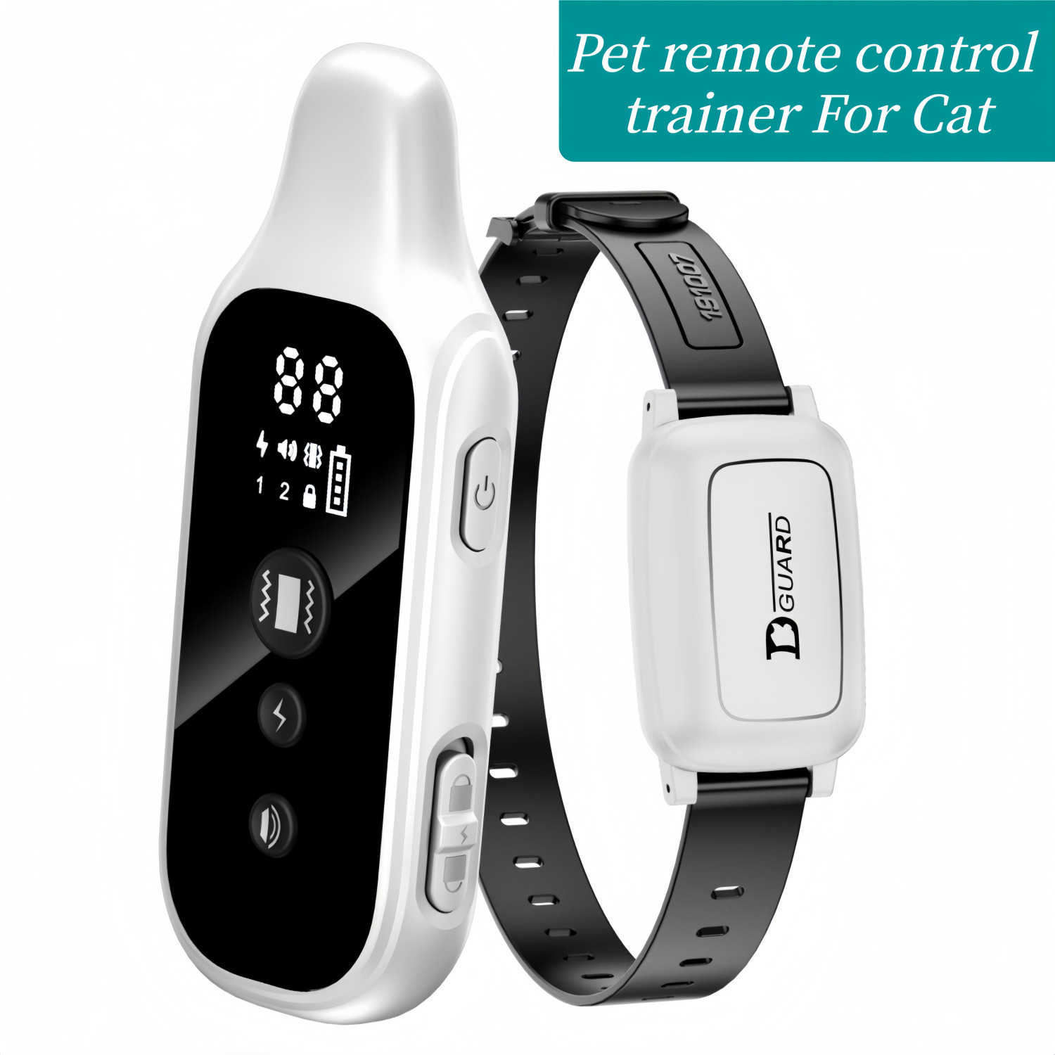 Remote Control Pet Collar Cat Training Collar IPX7 Waterproof&Rechargeable