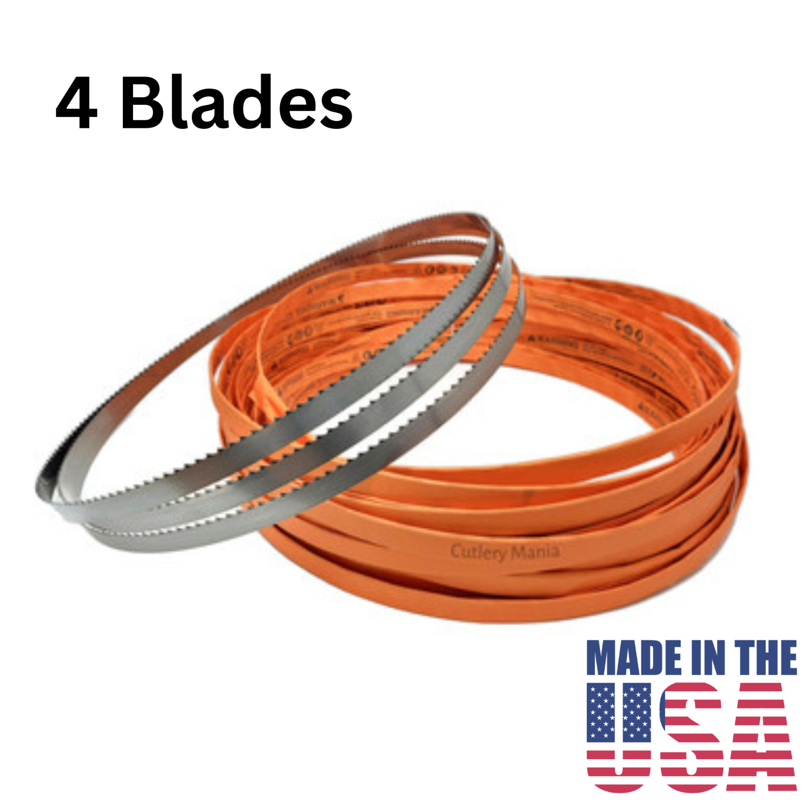 Meat Band Saw Blade 124 Inch 4TPI 5/8 X .022 (4 Pack)