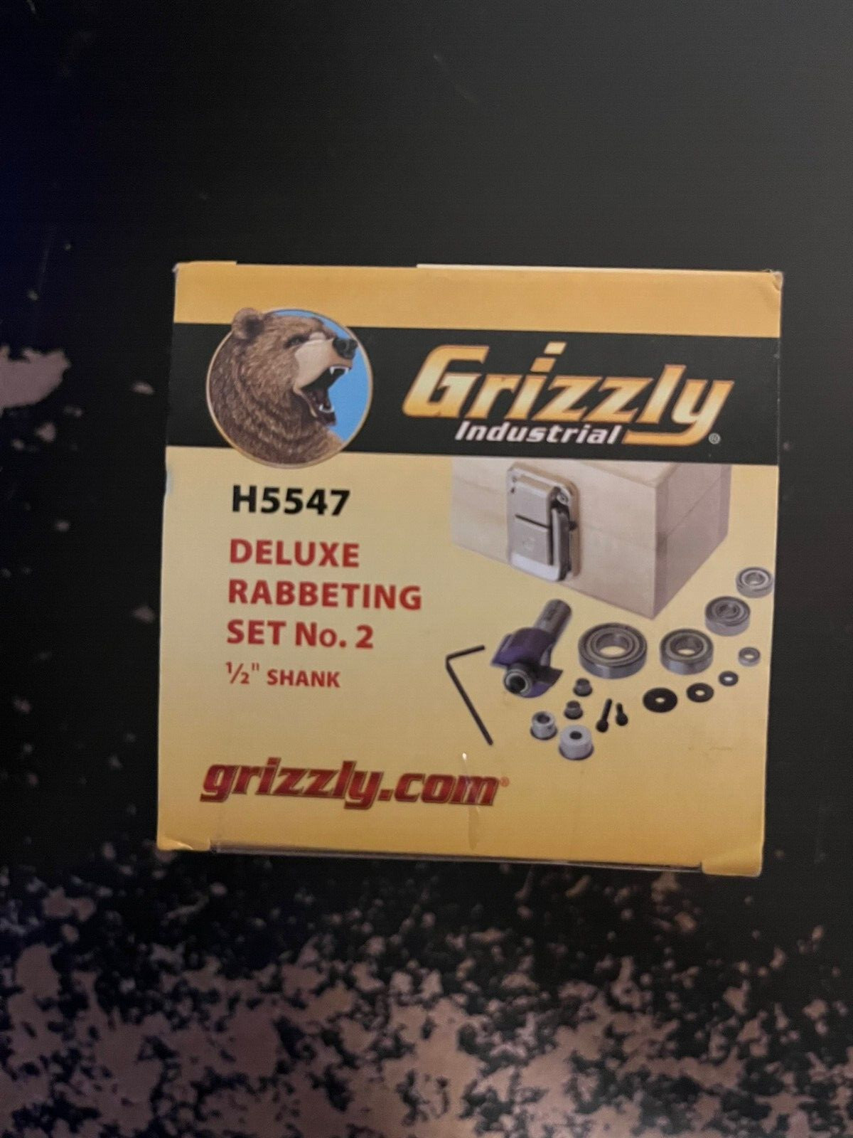 Deluxe Rabbeting Set 2, 1/2" Shank, Grizzly H5547 BRAND NEW