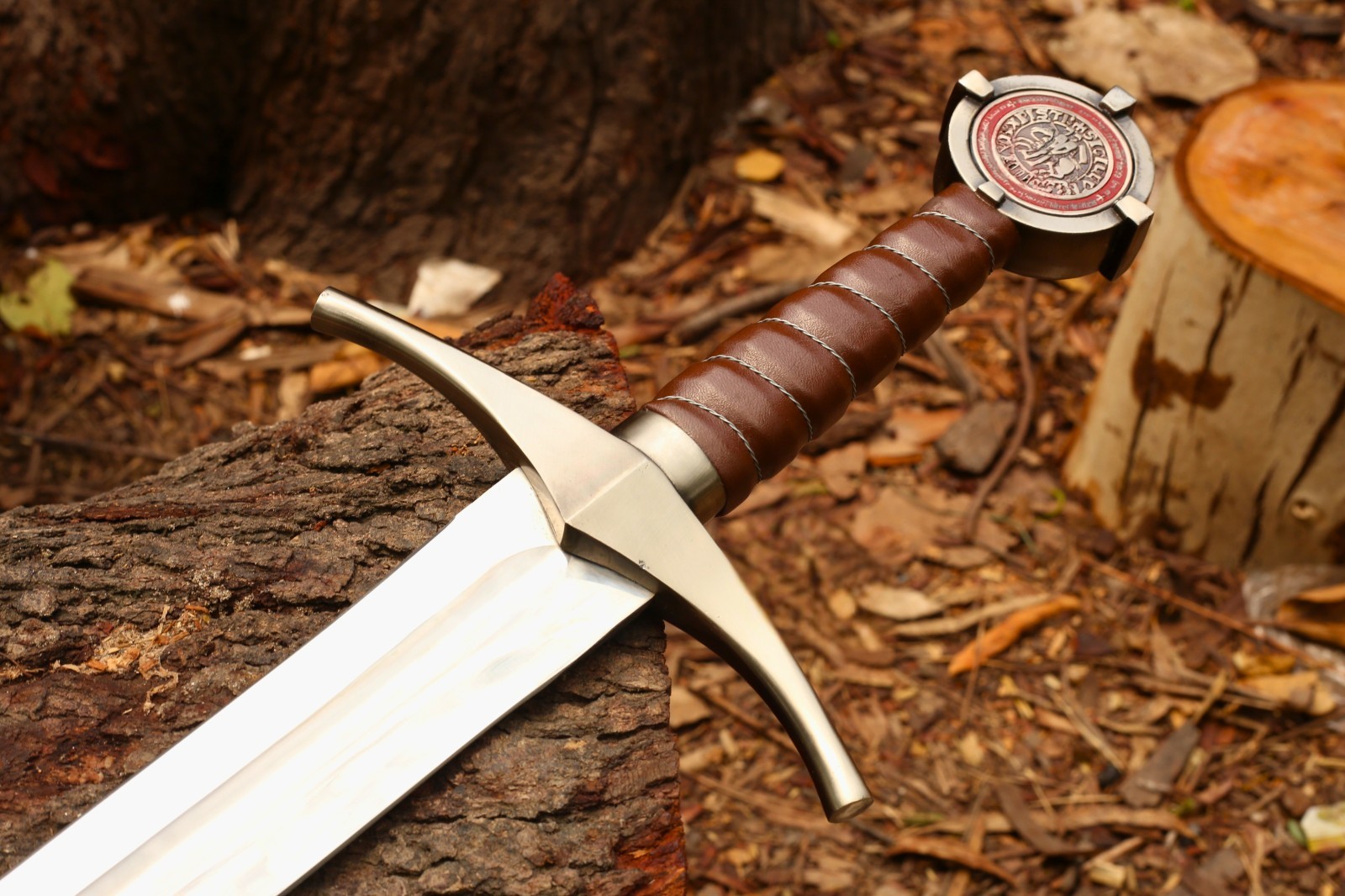 Hand-forged Knights Templar Sword Set — display, cosplay, best gift for him.