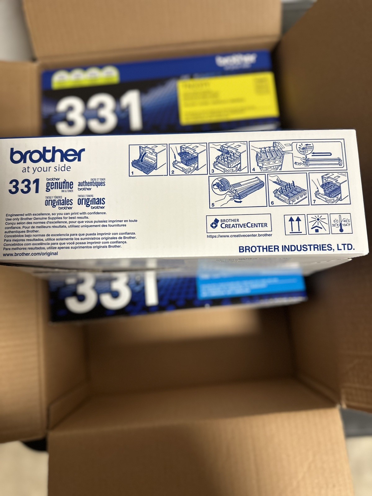 Brother TN-331 4 Pack Color Toner Set BK C M Y for HL-L8250CDN HL-L8350CDW