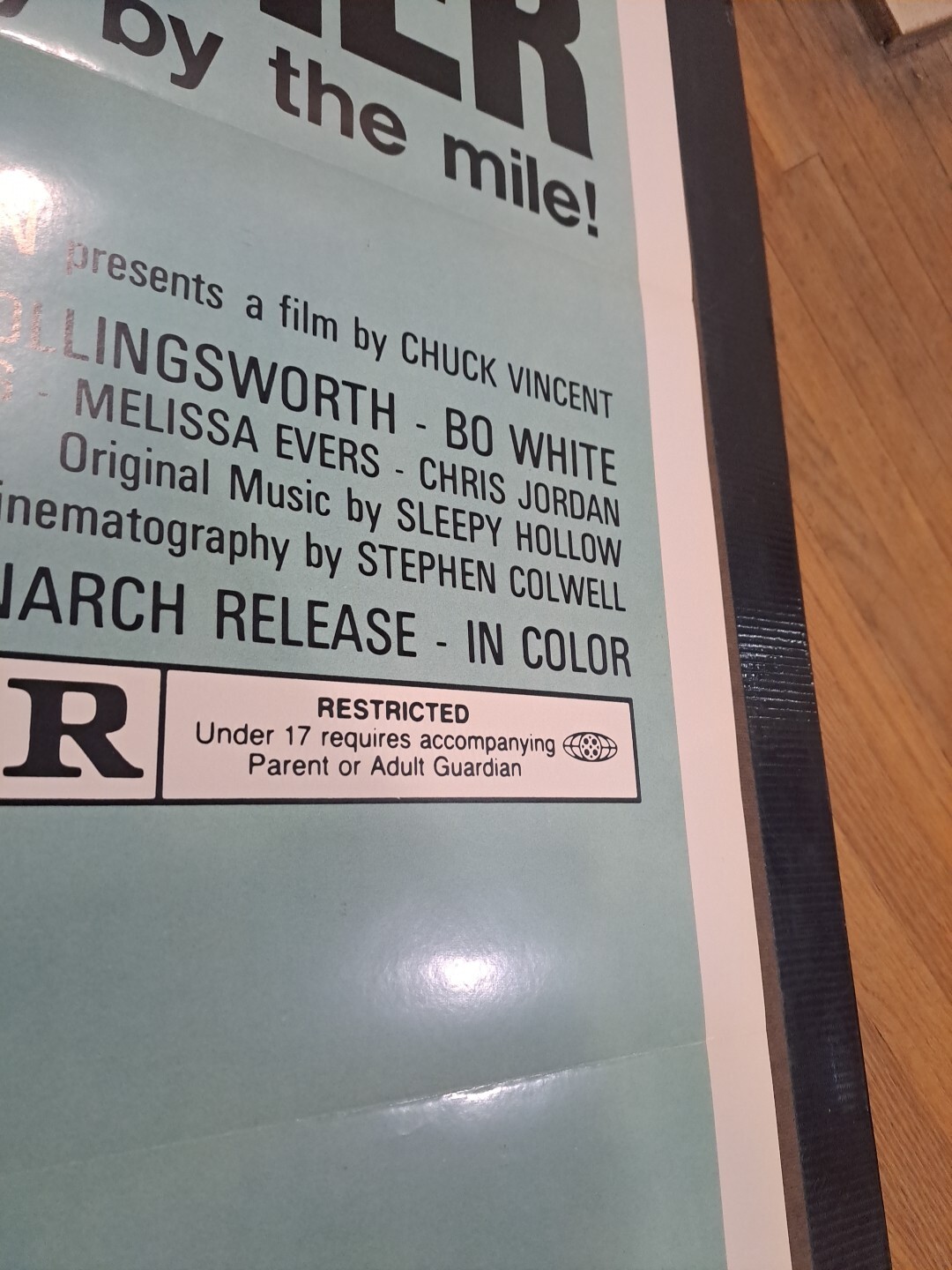 BLUE SUMMER. Sexploitation ORIGINAL 1973 Movie Poster Tri-folded 27x41 1sh