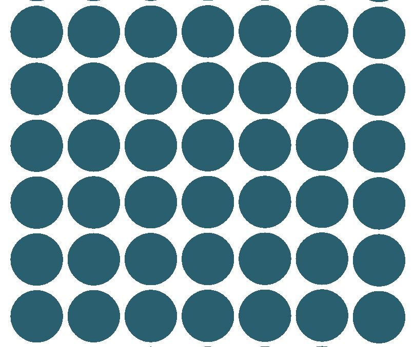 1-1/2" TEAL Round Color Coded Inventory Labels Dots Sticker MADE IN USA