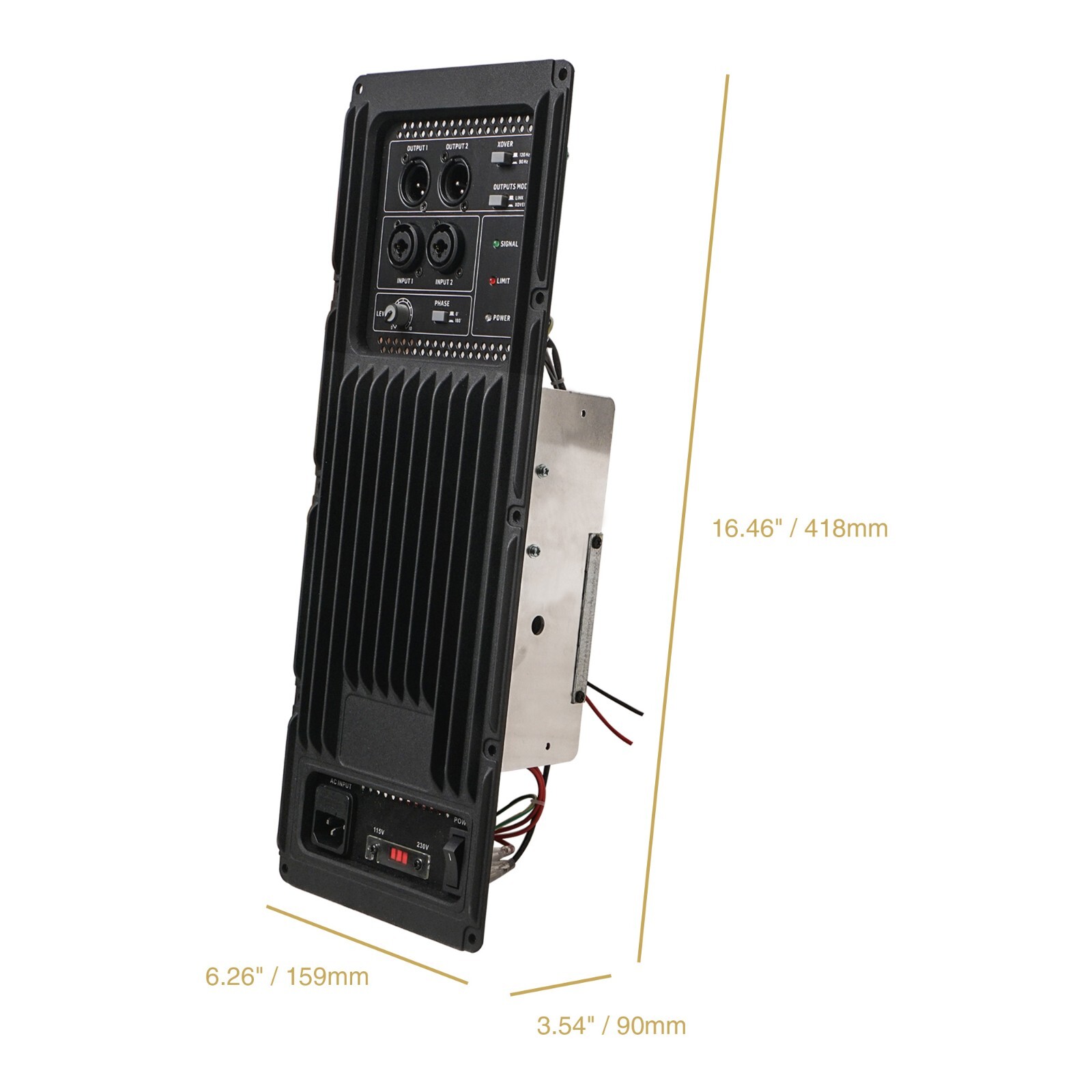 OPEN BOX:Sound Town Class-D Plate Amplifier for PA Sub 750W RMS (STPAS-G1DSP-R)