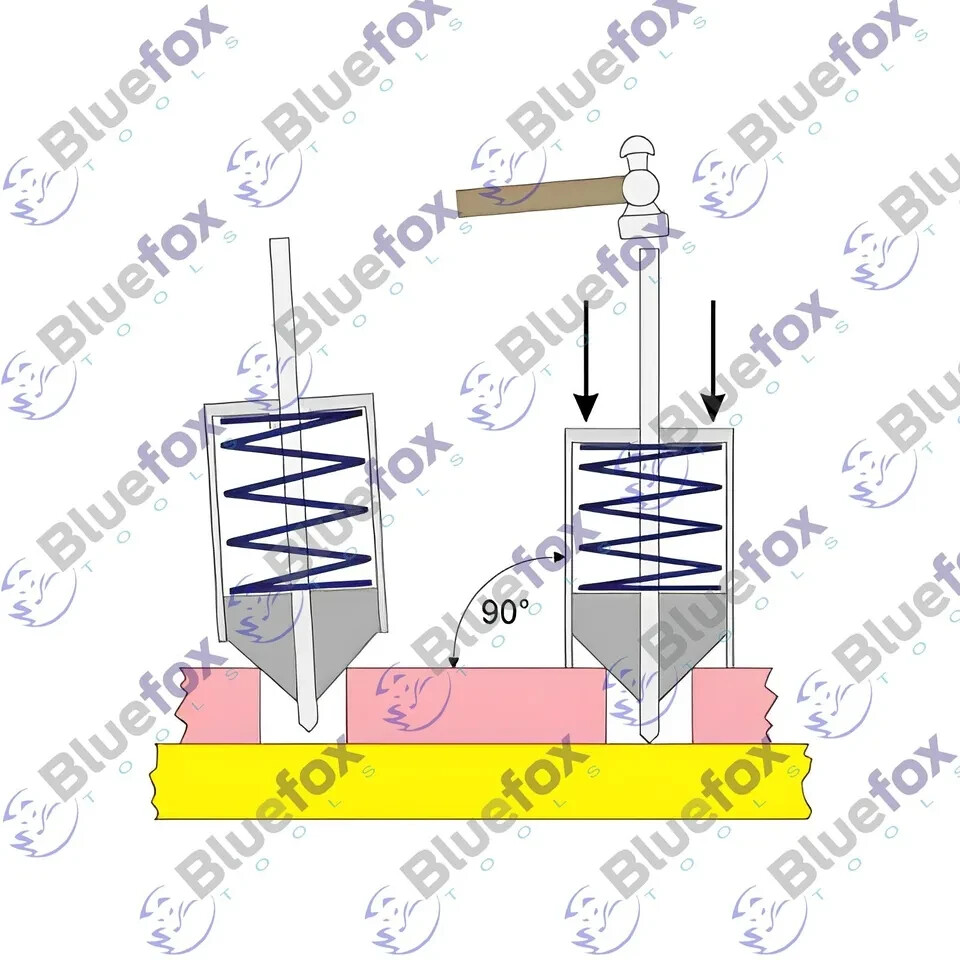 New Universal Transfer Center Punch & Aligner - 4-1/8" & 3-1/8" - Set Of 2 Pcs