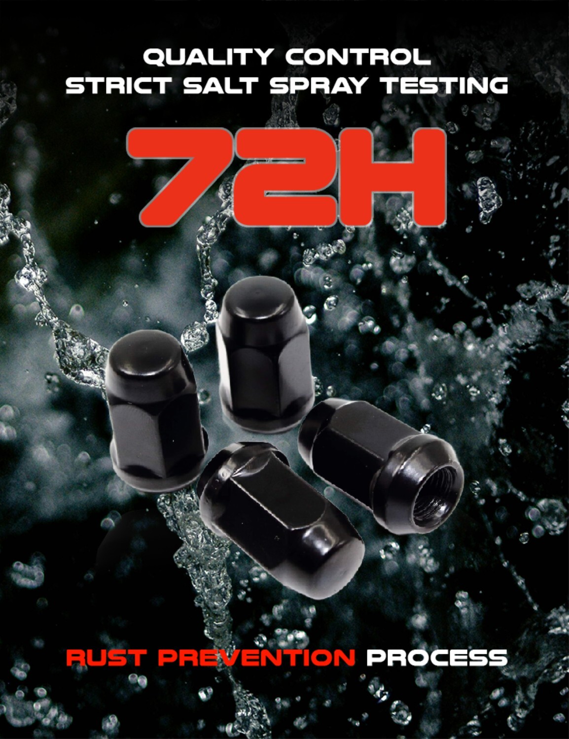 Set 20 12x1.5 Black Acorn Tuner Lug Nuts for Ford Fusion Focus Escape MKC MKZ