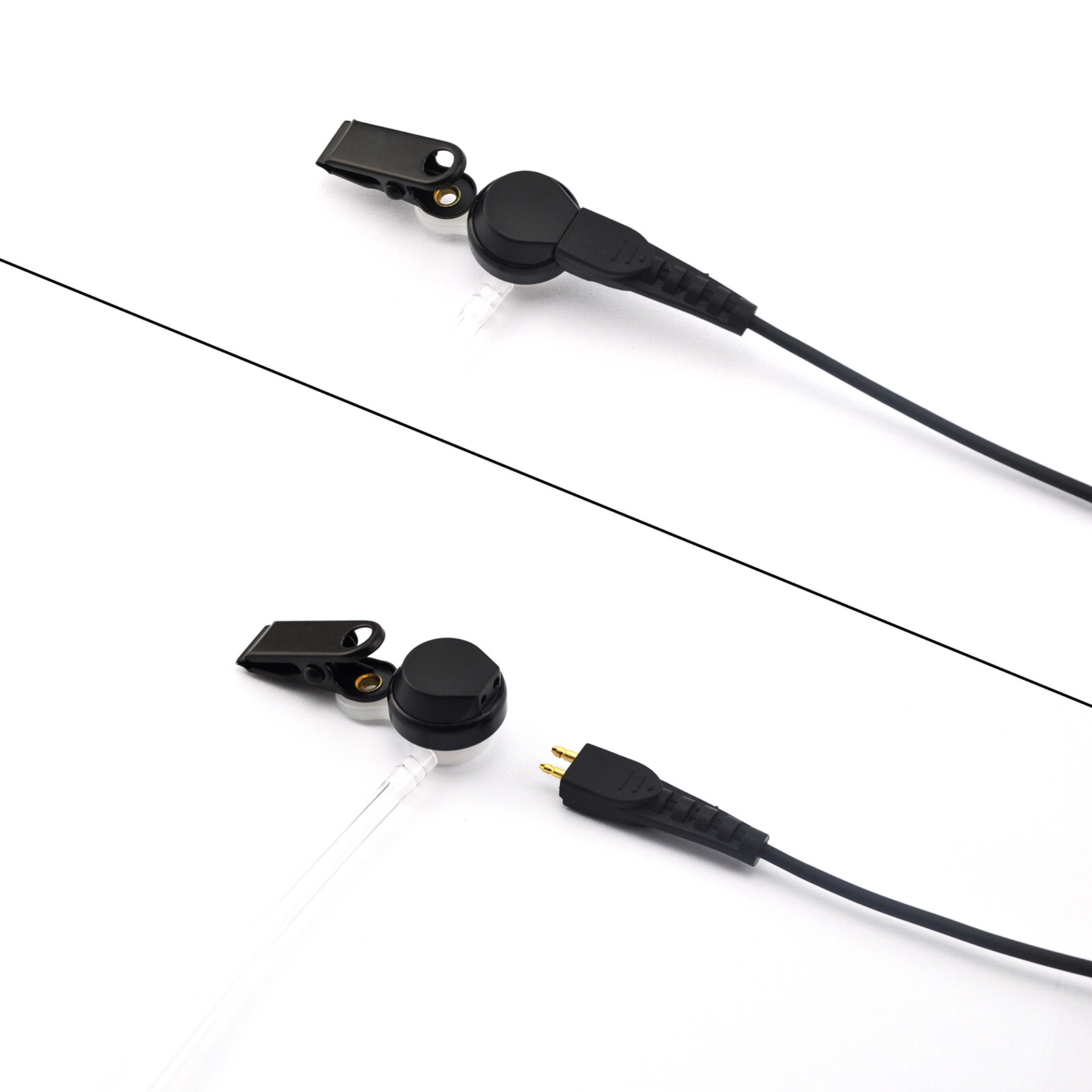 PTT Mic Acoustic Earpiece Headset for Motorola Walkie Talkie CP180 CP200 CLS1110