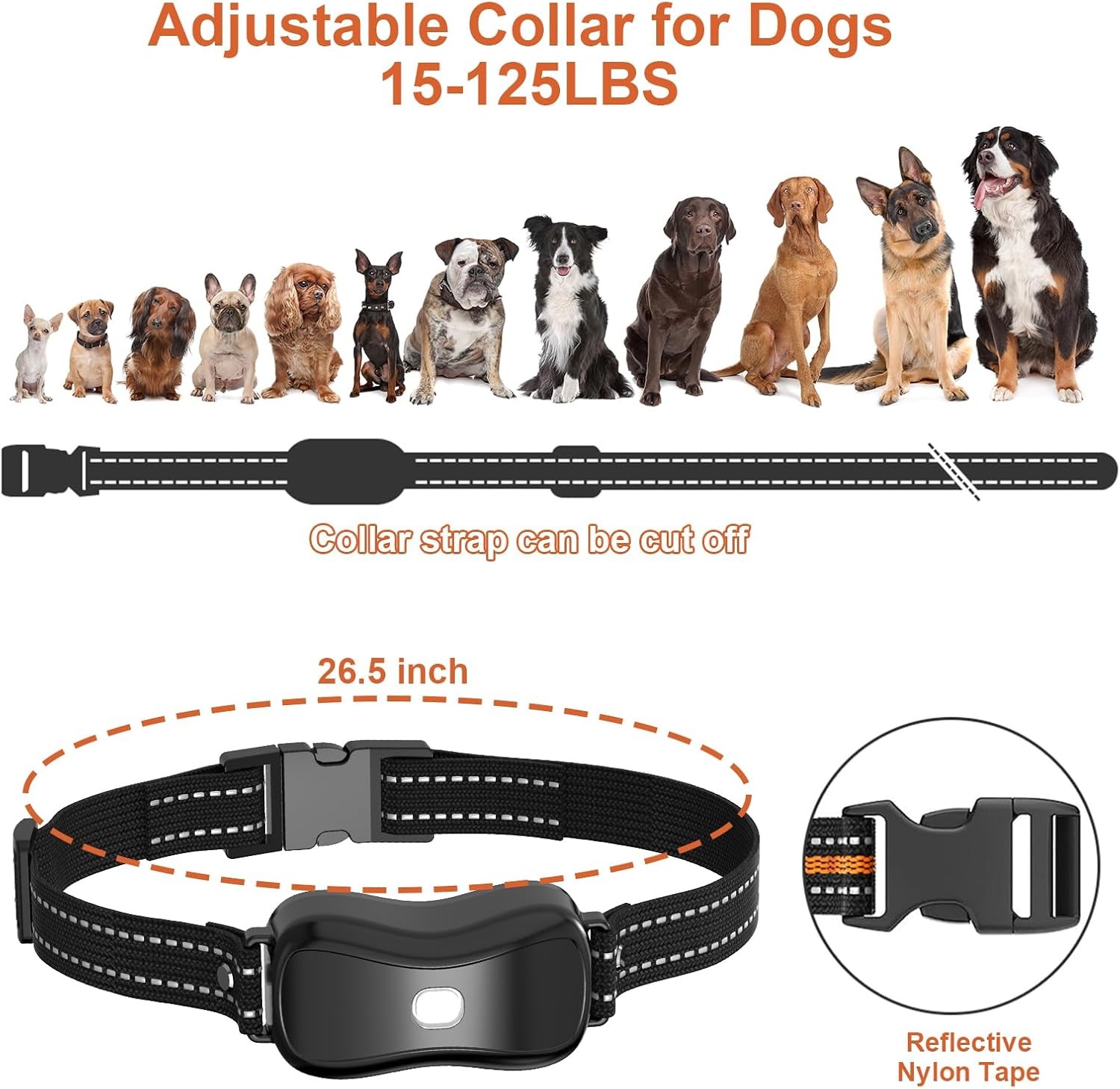 3300-FT Remote Dog Shock Training Collar Rechargeable Waterproof LCD Pet Trainer
