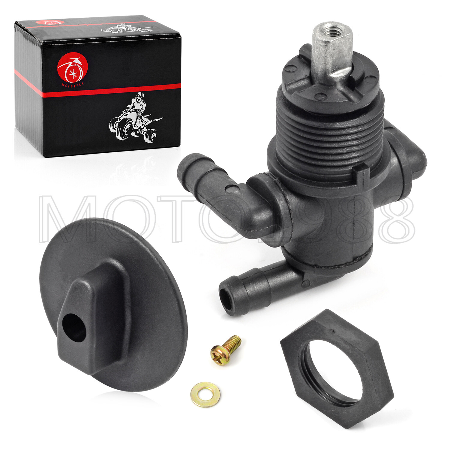 Fuel Tank Valve Petcock 3 Way & Knob NUT For Polaris Magnum 325 330 500 7052161