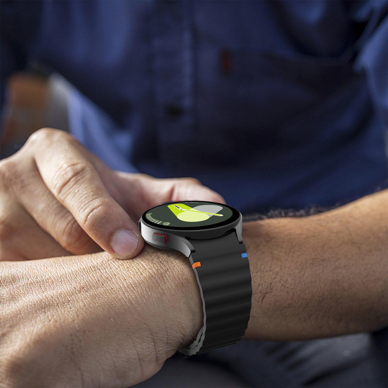 For Samsung Galaxy Watch 7/6/5/4/FE 40/44/47mm Sport Silicone Watch Band Strap