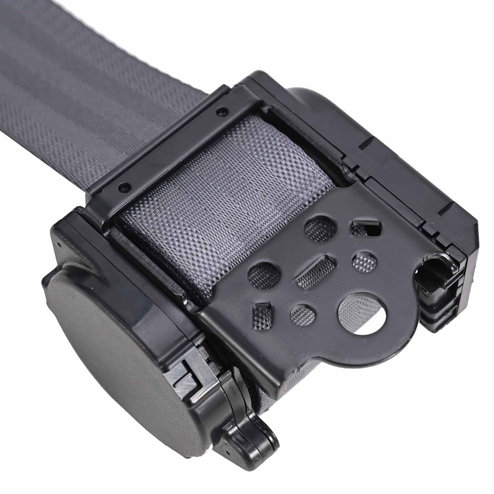 2* Retractable 3 Point Fixed sensor Seat Belt Straps Car Adjustable Belt Gray