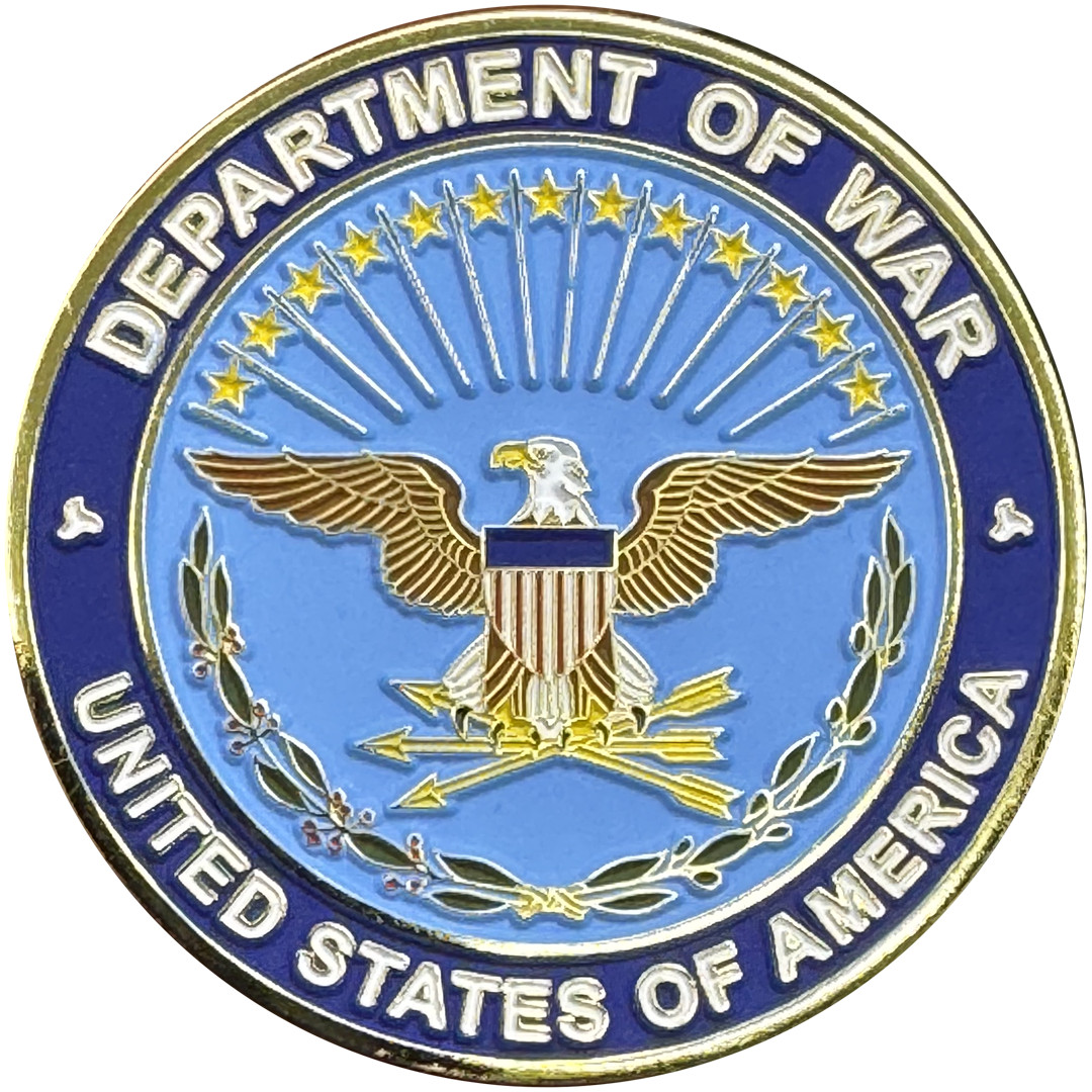 BL10-6 Secretary of War Pete Hegseth Challenge Coin honoring Midnight Hammer Dep