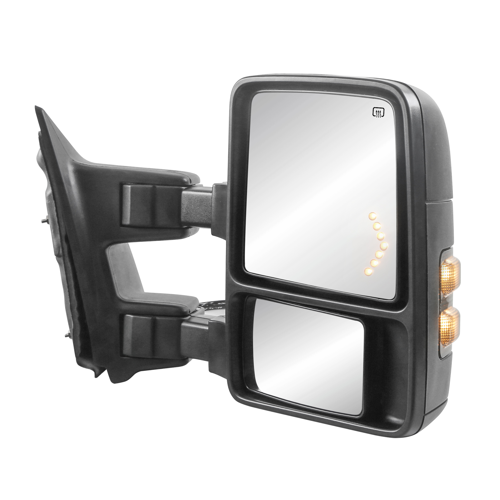 For 99-07 Ford F250 350 450 F550 Super Duty Power Heated LED Signal Tow Mirrors