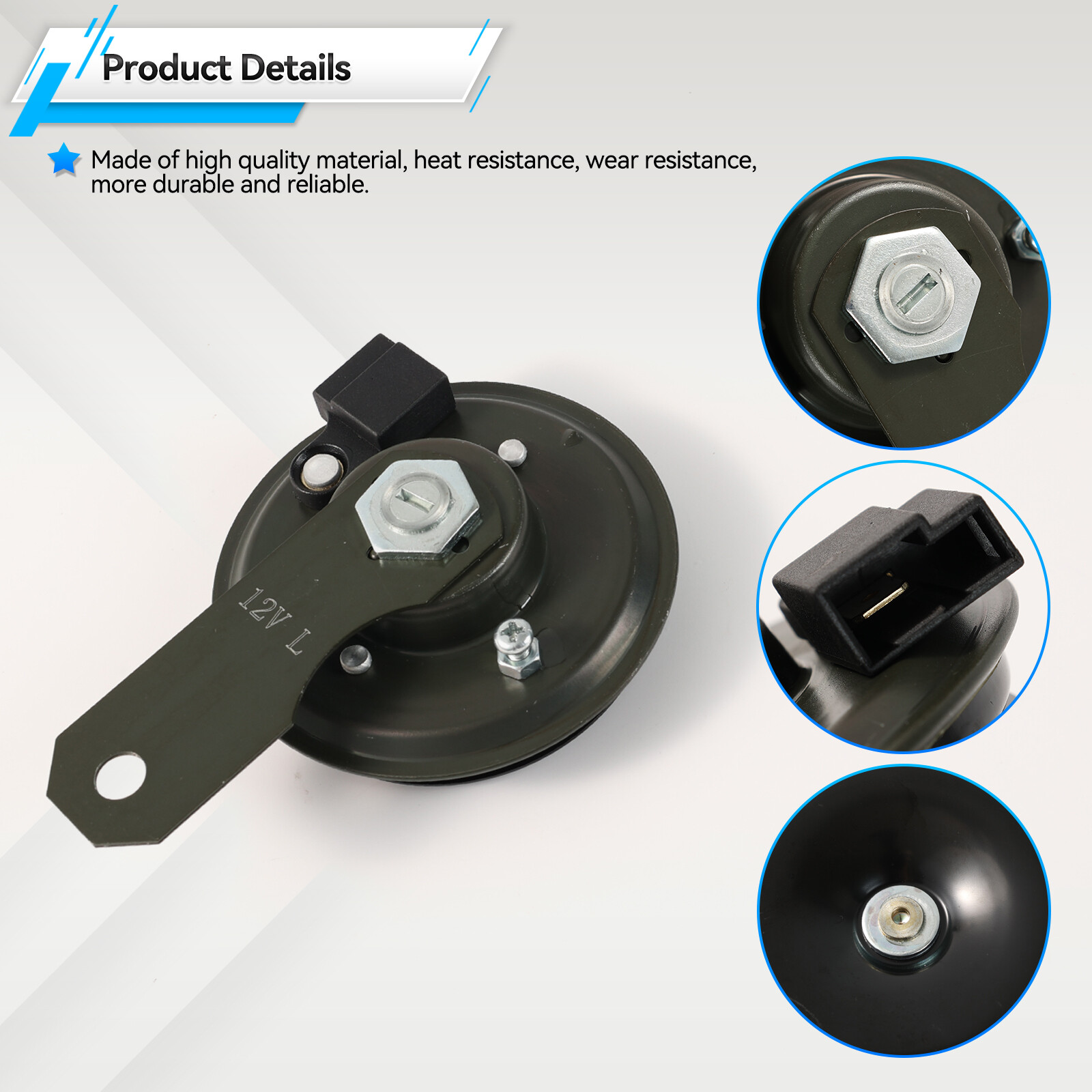 Car Horn 110db Loud Dual Tone For Toyota Lexus 86520-01050 011225881 Motorcycle