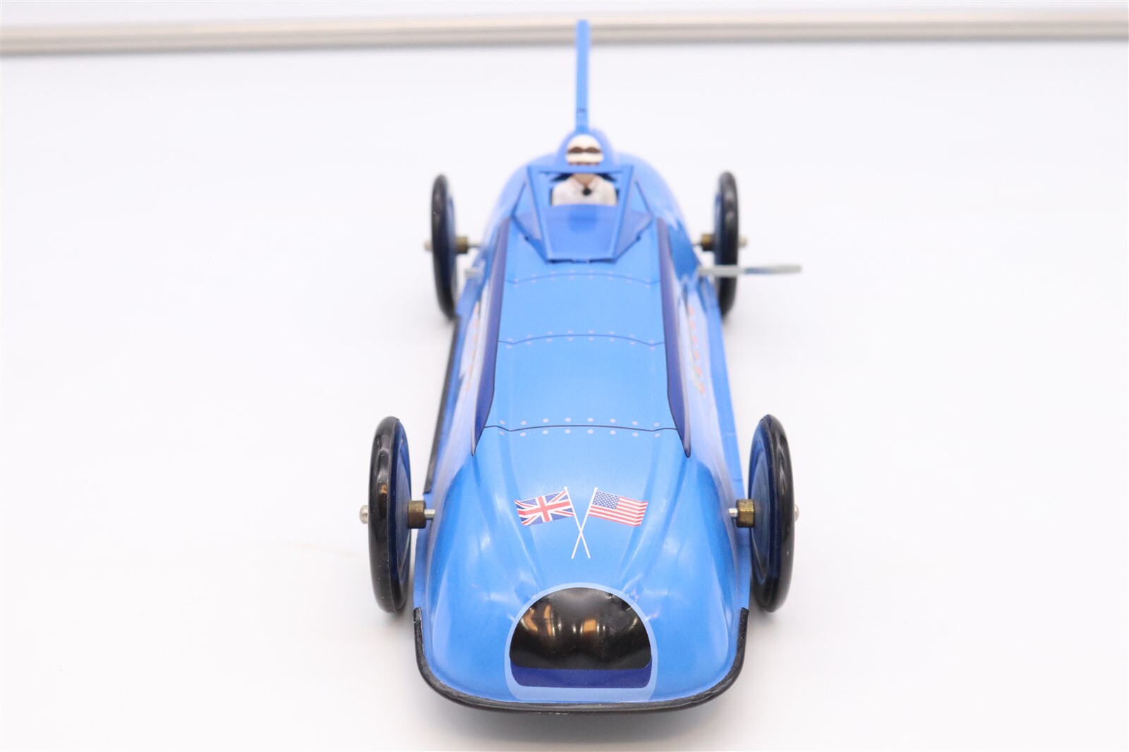SCHYLLING COLLECTOR SERIES SIR IANS BLUEBIRD LAND SPEED RECORD TIN WIND UP CAR