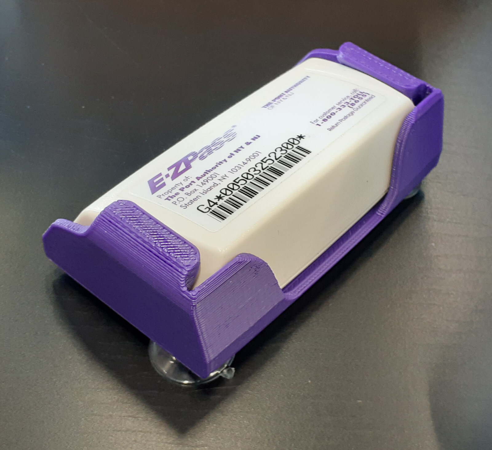 Toll Transponder Holder for New I-Pass and EZ Pass 3 Point Mount (1 Pack)-PURPLE