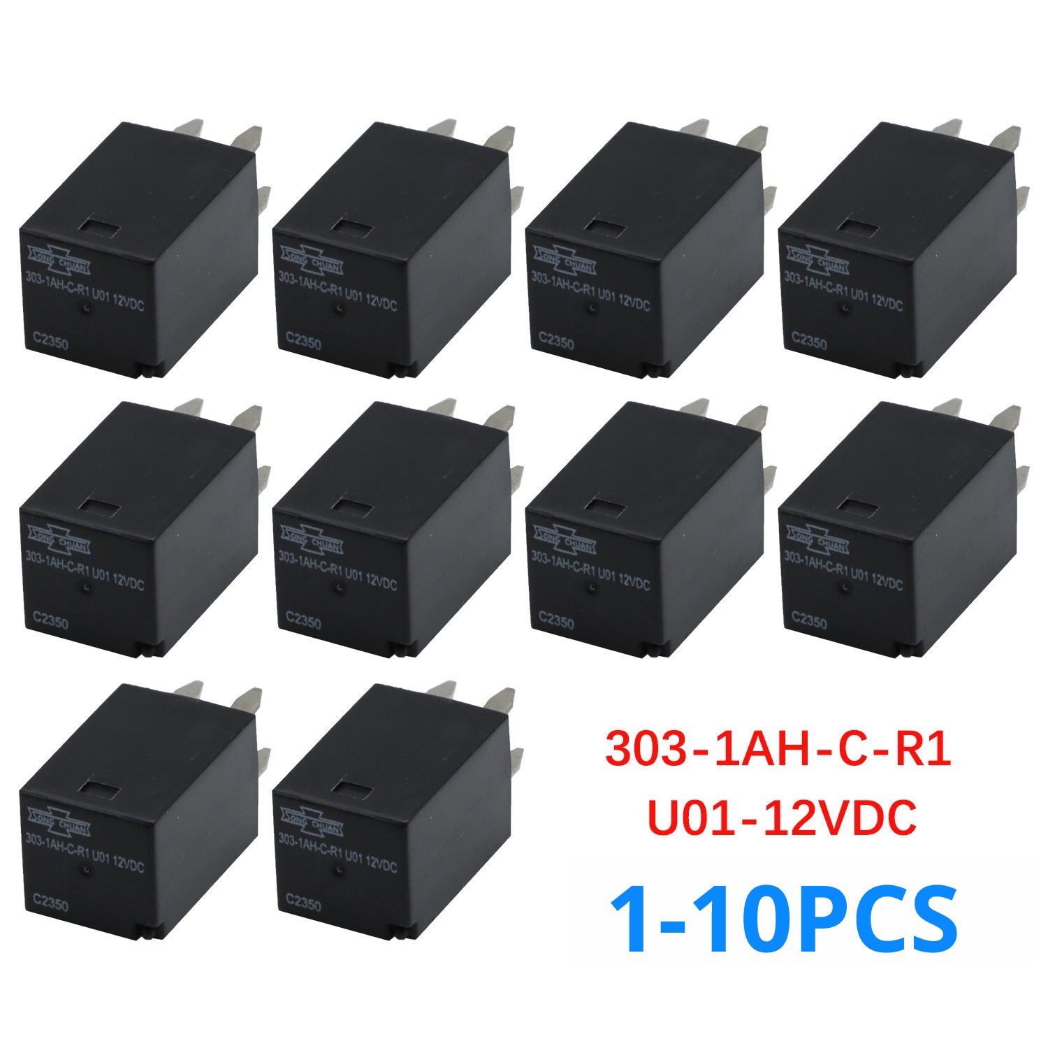 Lots For Song Chuan 303-1AH-C-R1-U01-12VDC Ultra Micro ISO Relay SPNO 20A DC12V