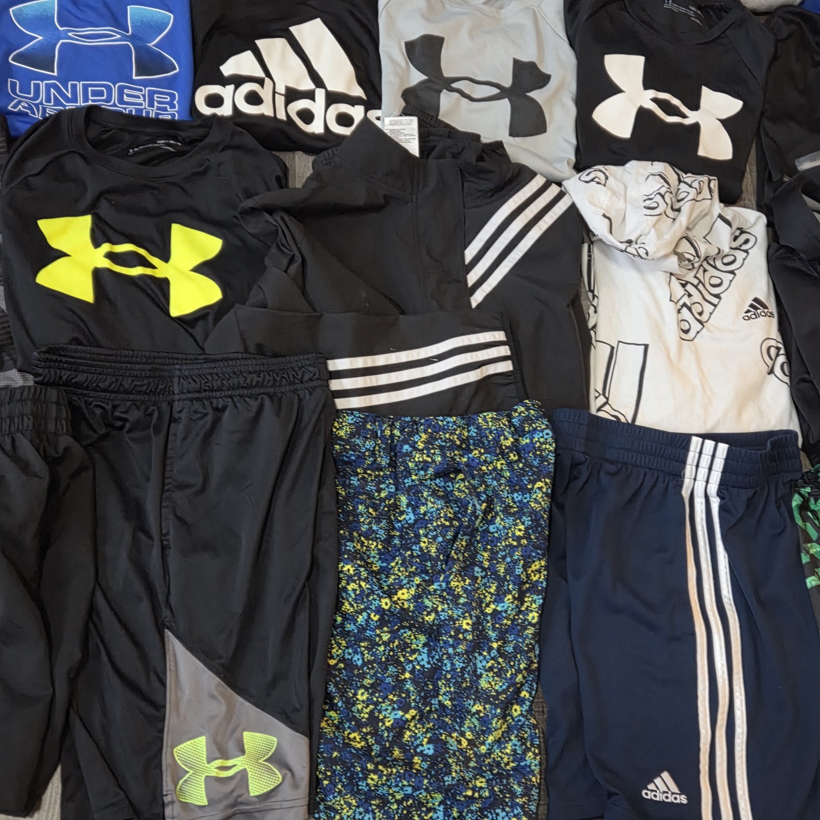 Nike Under Armour Adidas Boys Medium Clothing Lot 25 Pieces