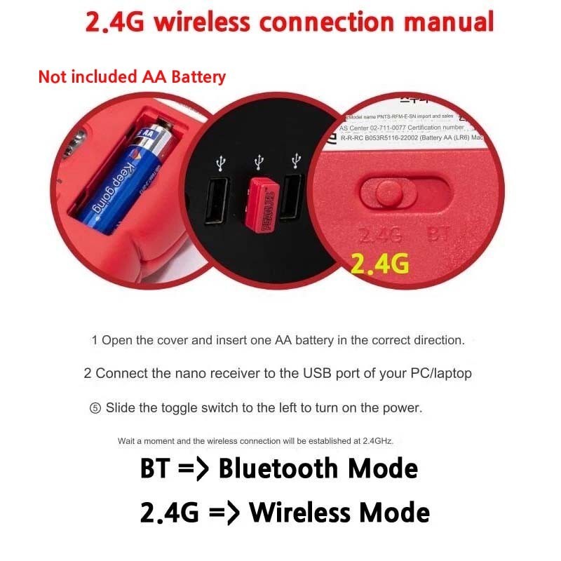 PEANUTS Snoopy Figure Bluetooth + 2.4Ghz Wireless Mouse
