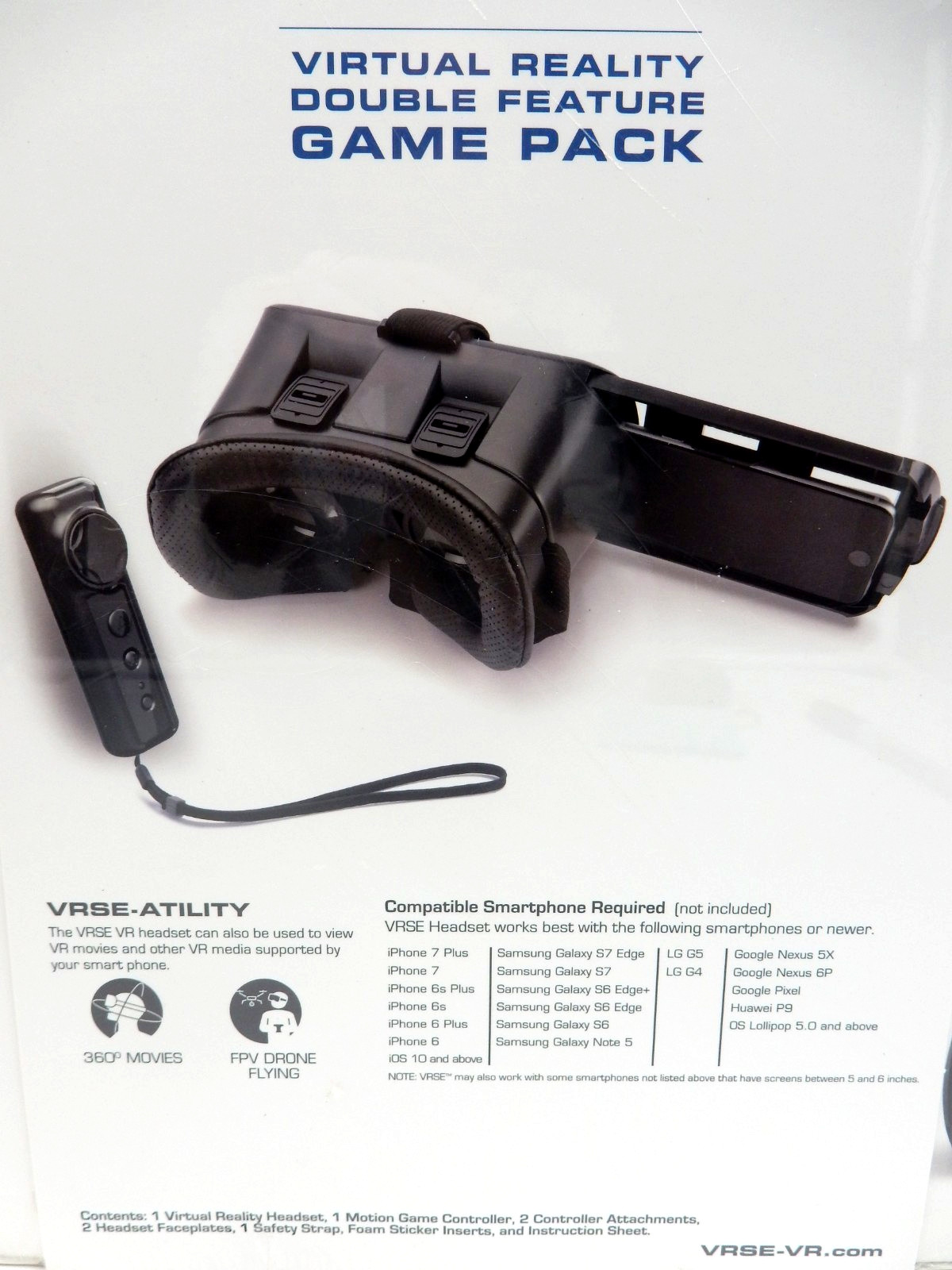 VRSE VR ENTERTAINMENT SYSTEM VIRTUAL REALITY GAME PACK - BATMAN & JURASSIC WORLD