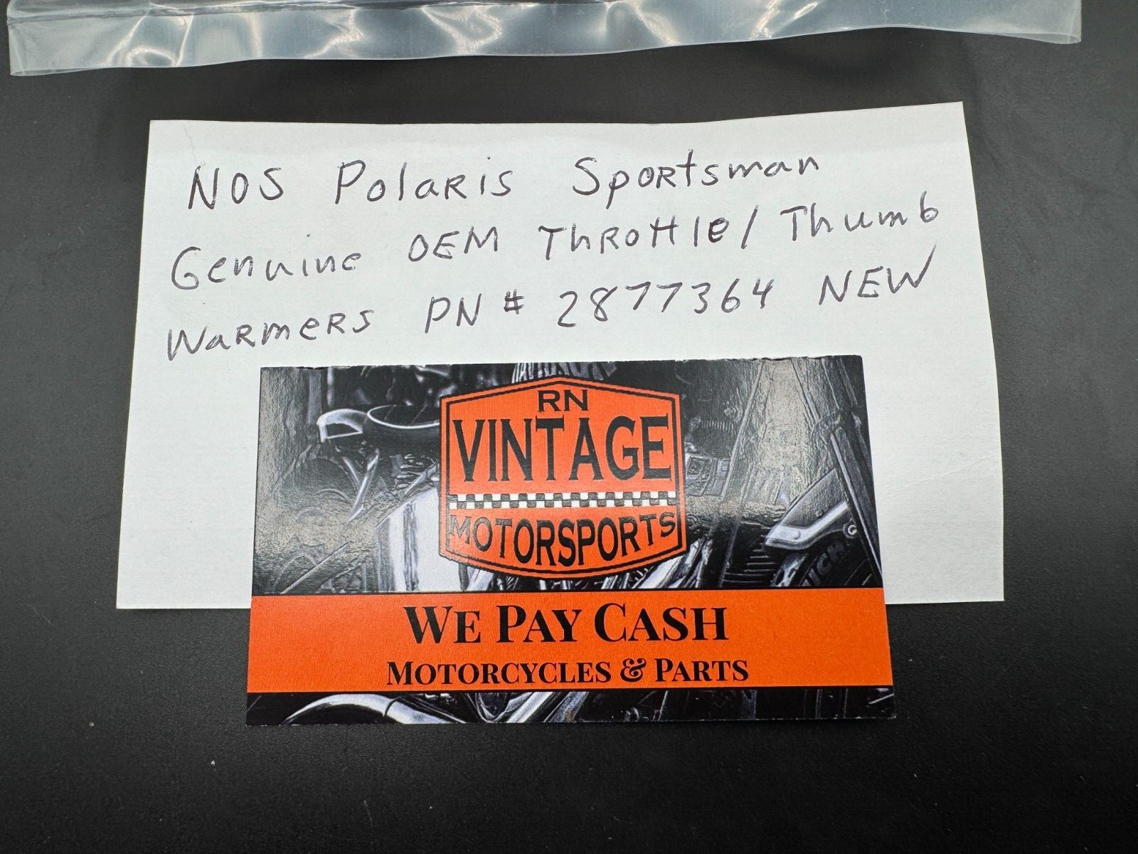 NOS Polaris Sportsman Genuine OEM Throttle / Thumb Warmers Part # 2877364 New .