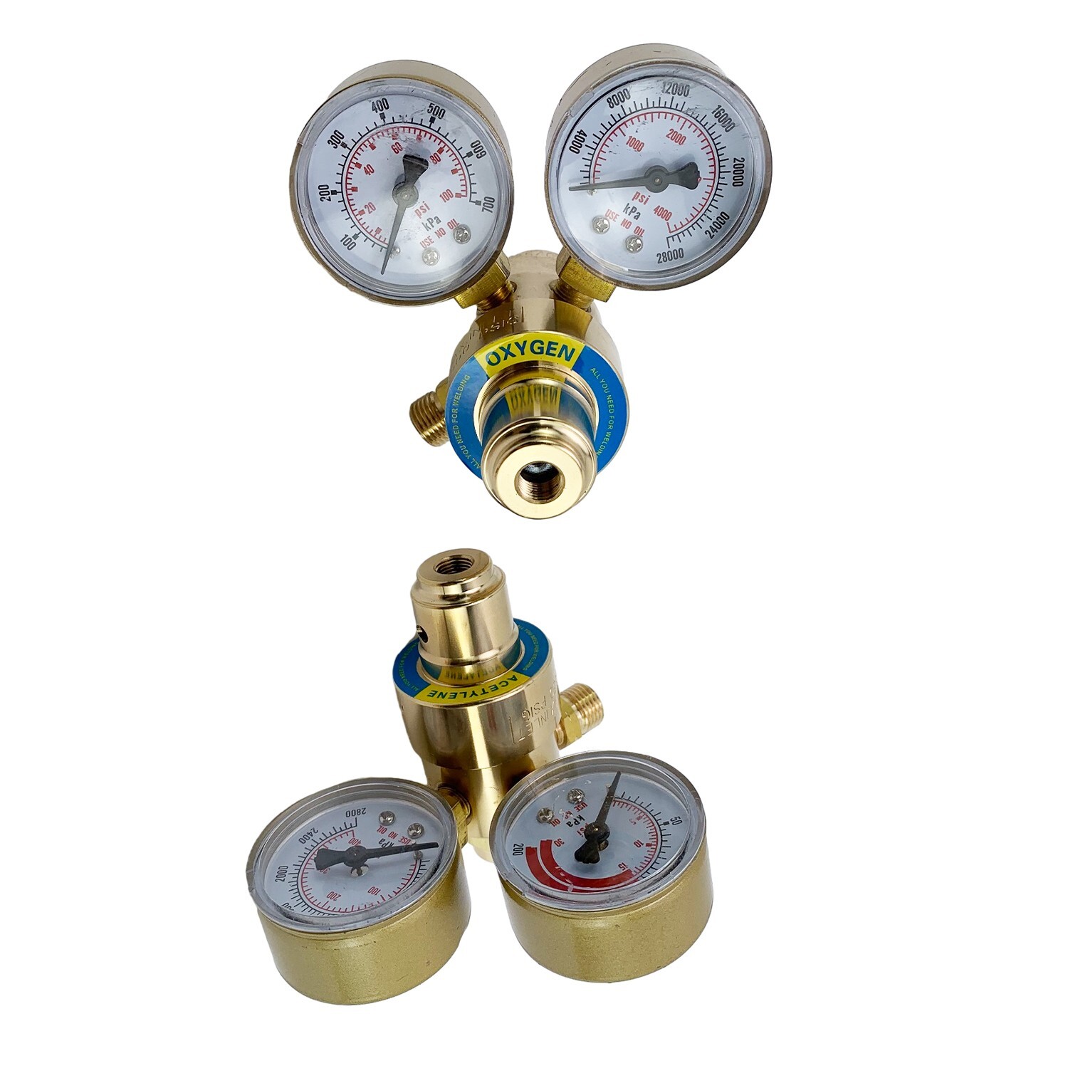 HVAC Portable Oxygen Acetylene Welding Cutting Torch Kit w/ Carrying Case & Hose