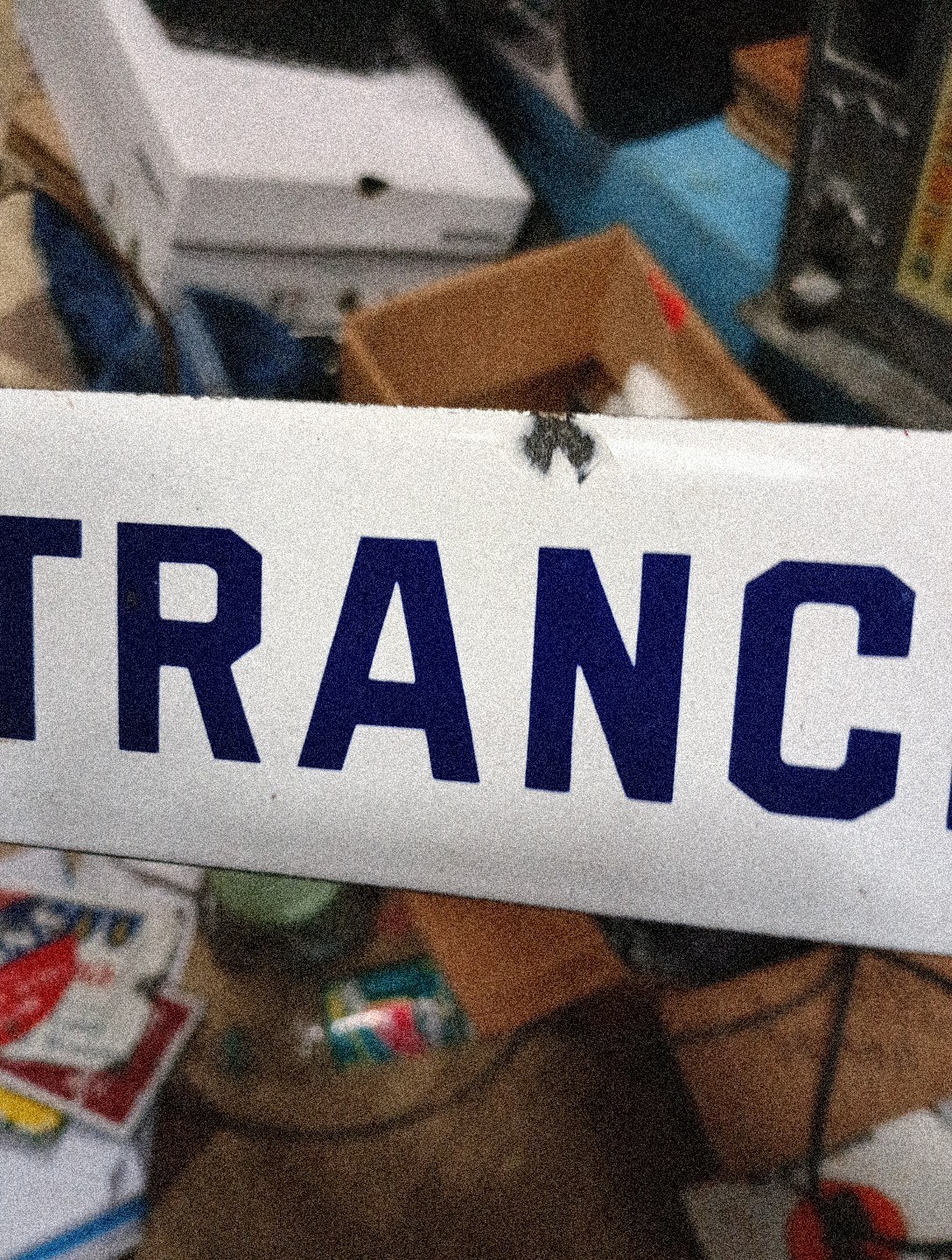 Porcelain Entrance Sign