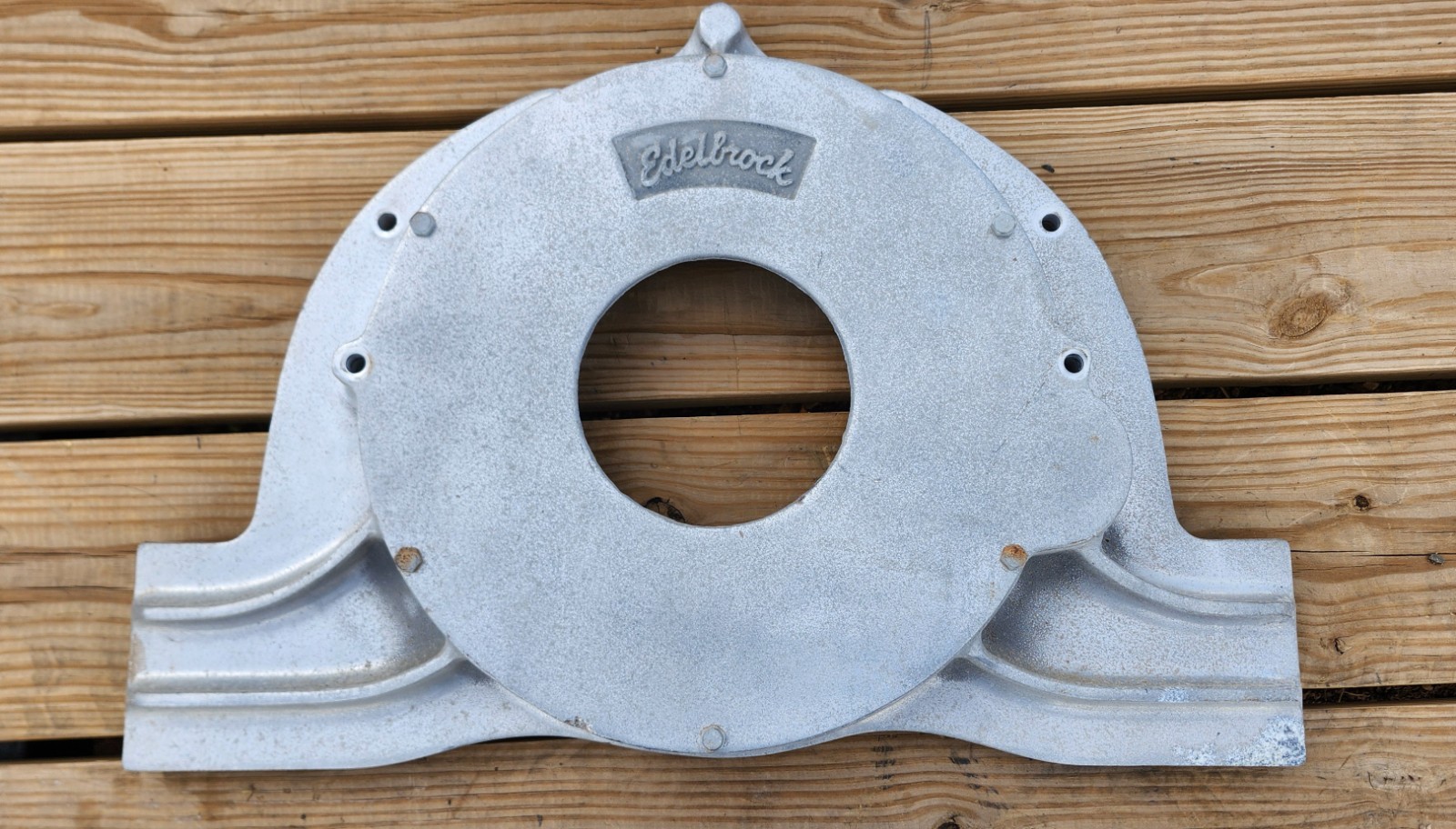 Vintage 1960's? Edelbrock Rear Engine Mount Plate  Hydroplane? Jet Boat?