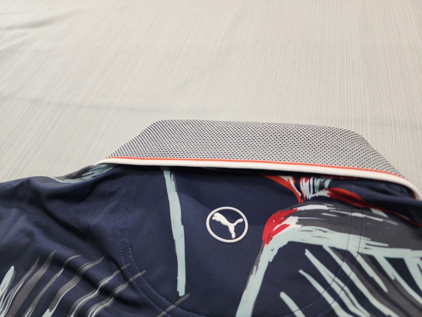 NEW Puma Golf MATTR Polo Shirt Mens Size Medium $80 Navy Floral Explosion