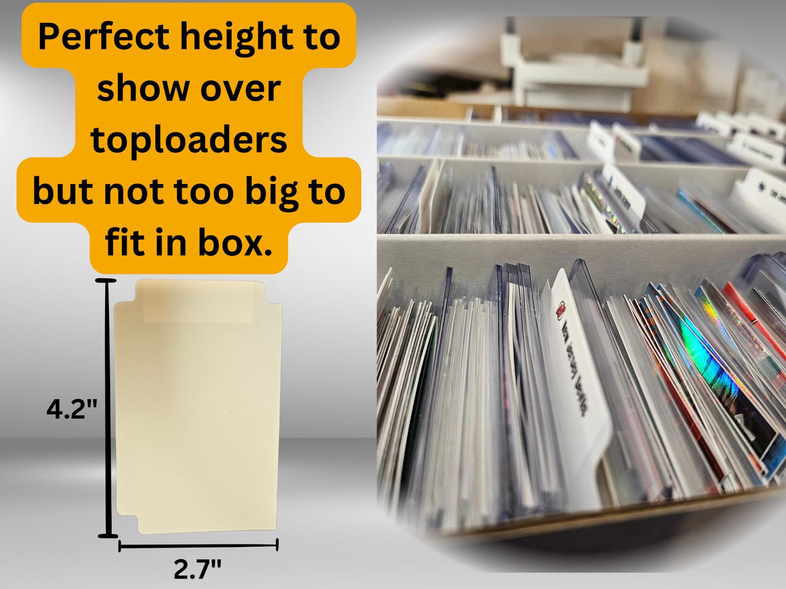 30 x Tall Sports Card Team Dividers with 30 MLB Teams Logos