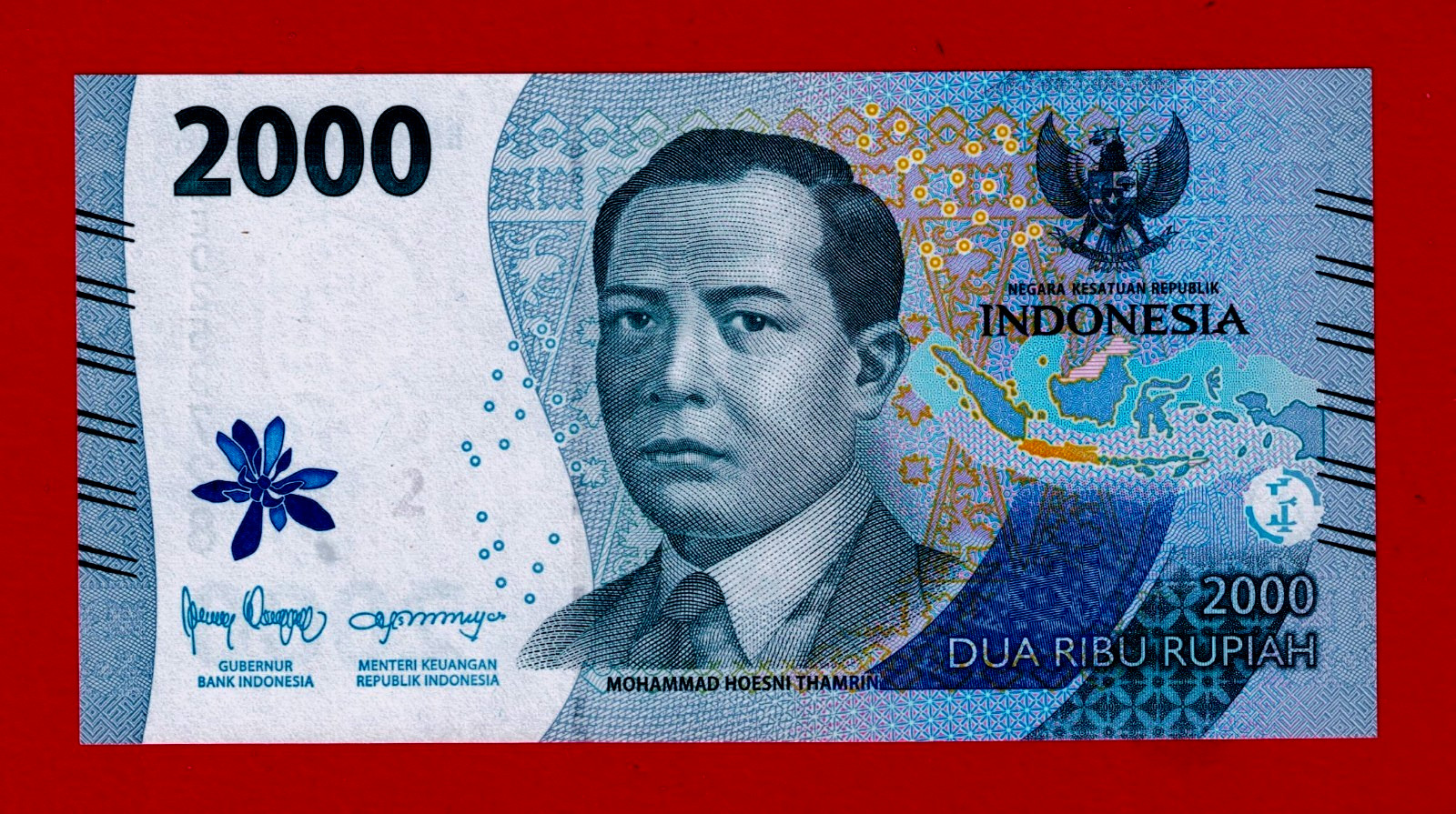 2,000 2000 RUPIAH 2023 INDONESIA UNC NOTE - Sign: Warjiyo & Indrawati - (P-163b)