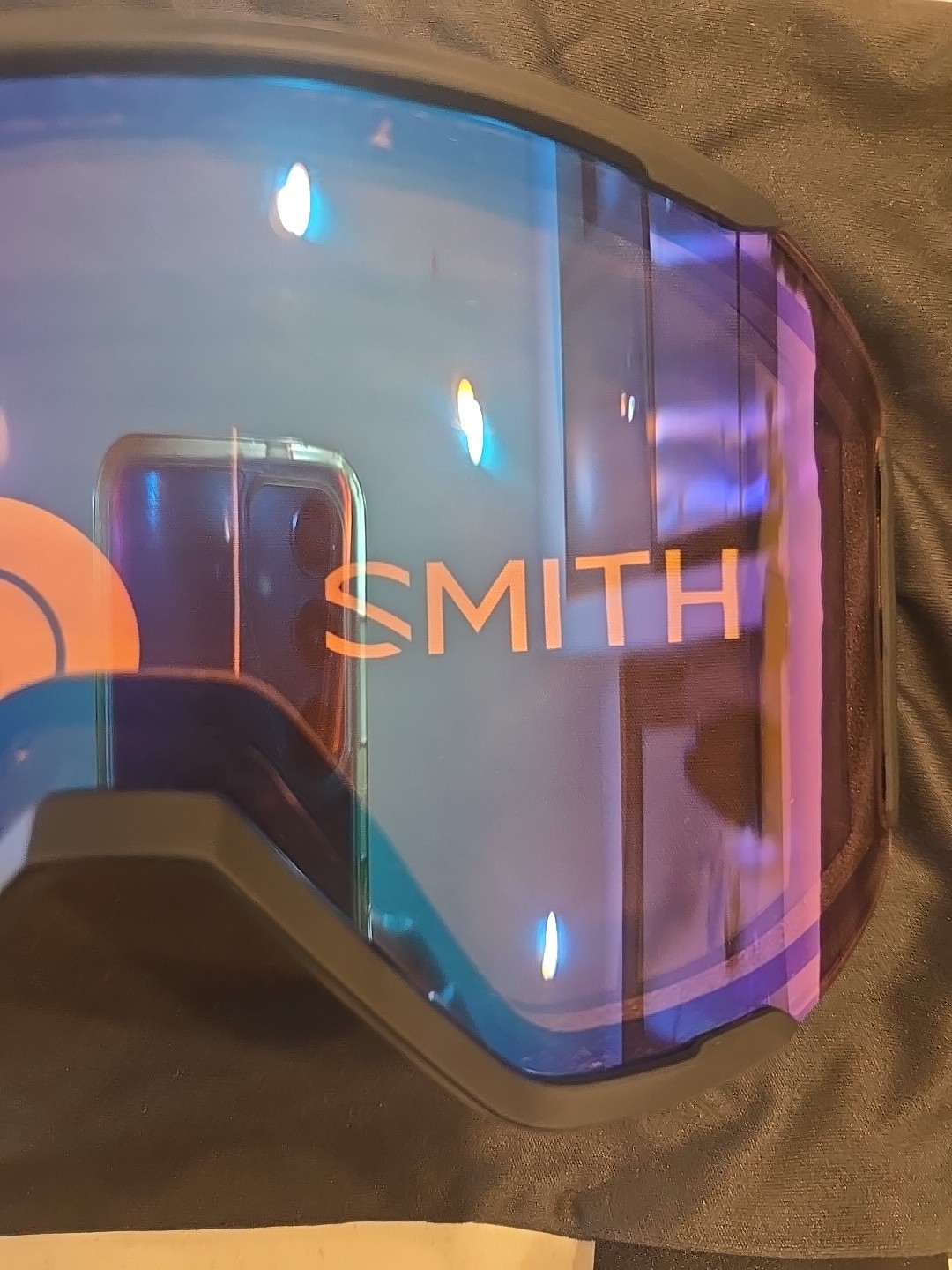 The North Face Smith Squad Mag Goggle Chromapop Sun Black Gold Storm Blue Senson