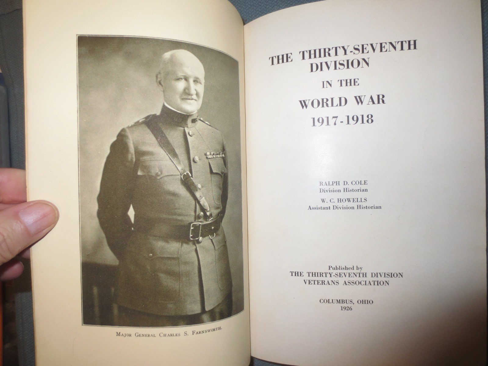 WW1: The 37th Div In The World War 1917-18, WWI Unit History, Vol 1 & 2-w 9 Maps