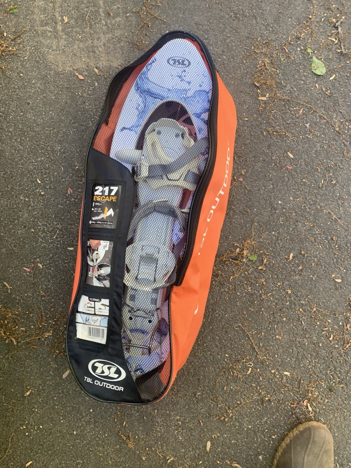 TSL 217 Camo Snowshoes, Small, 25.5", 90-220lbs,  Snowshoeing, Hiking, BackCount