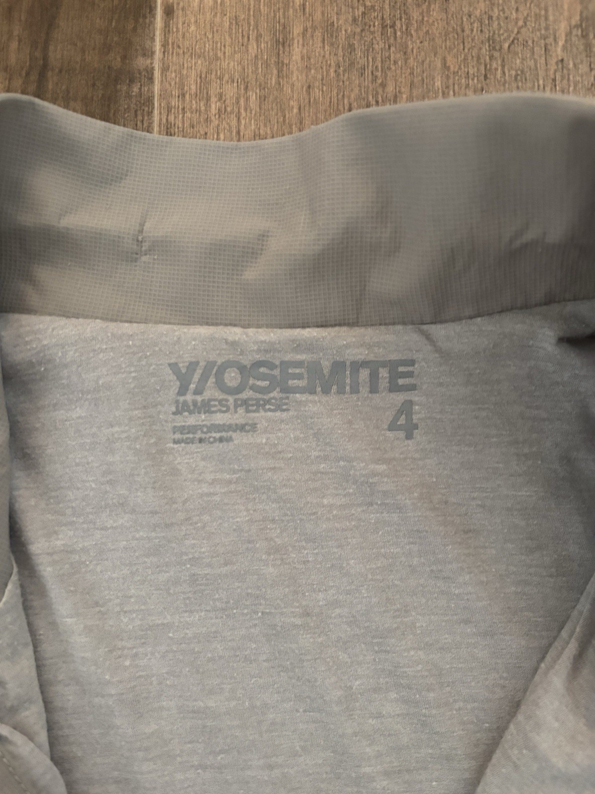 James Perse Y/OSEMITE Jacket Men’s Size 4 (XL) Gray Full Zip Lightweight Stretch