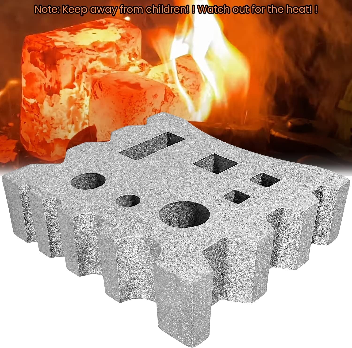 66 Blacksmith Swage Block for Metal Shaping, Dome & Oval Forms, Flat Base