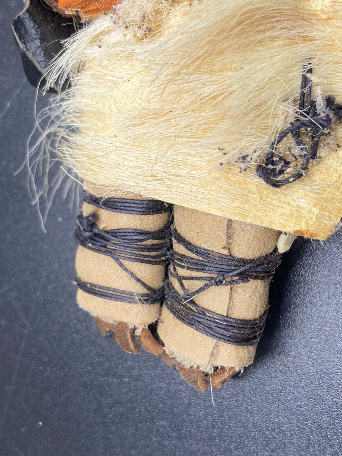 Antique Native American Kachina Doll hand painted w/ animal hair