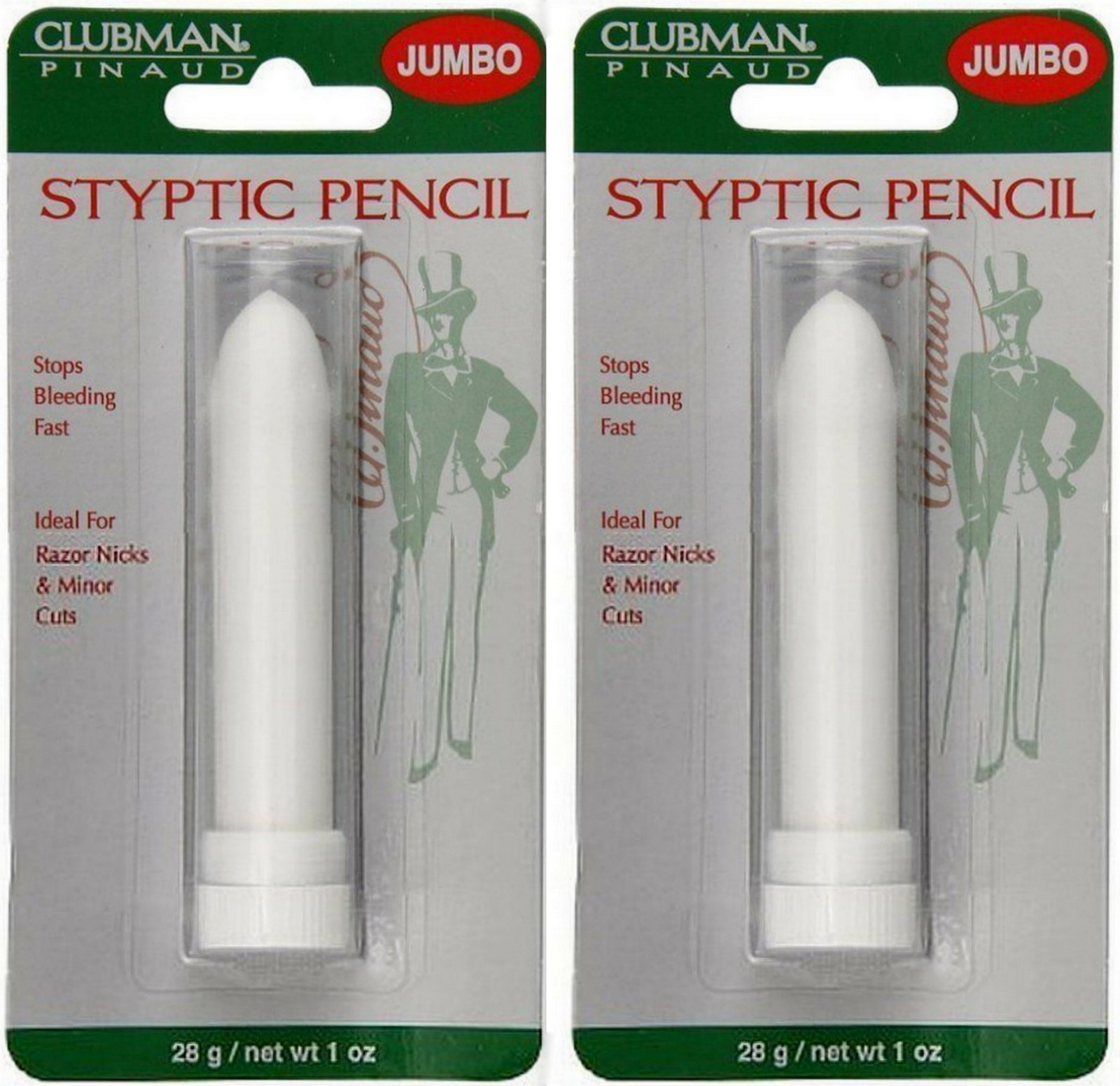 CLUBMAN Styptic Pencil JUMBO 28g  ( 2 pack )