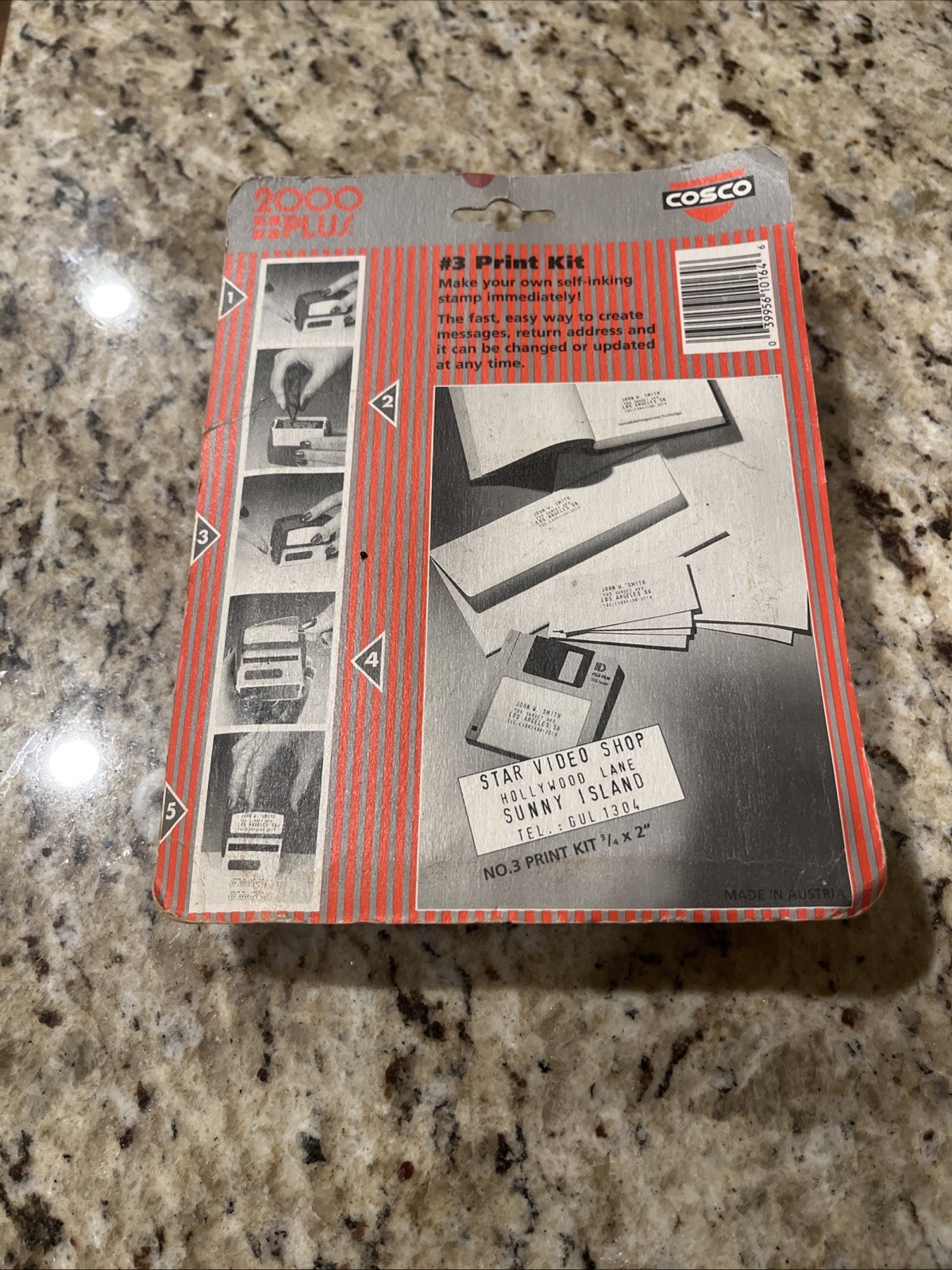 COSCO 2000 plus Make your own Self Inking Stamp. Brand New FREE SHIPPING