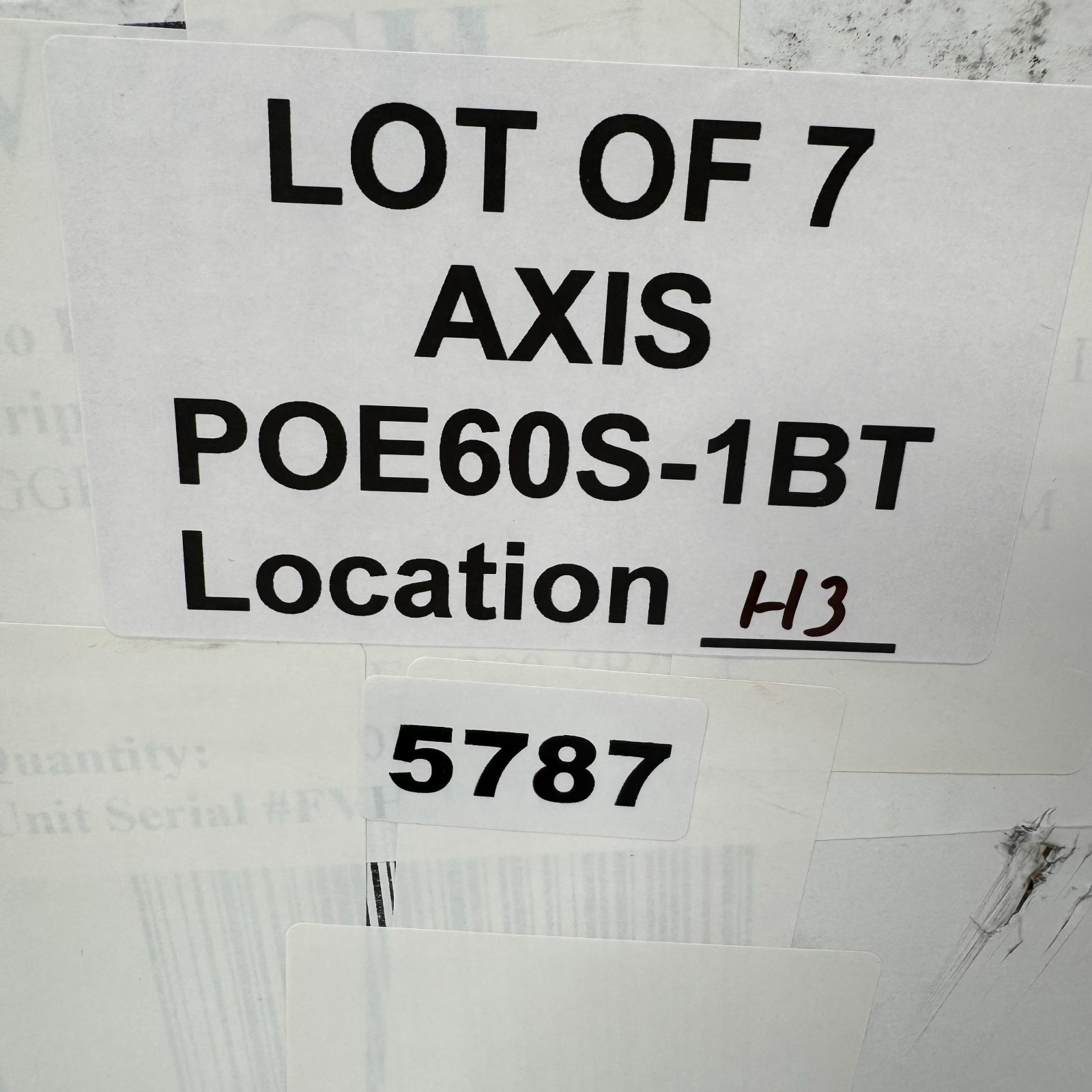 Lot of 7 Axis POE60S-1BT High Power PoE Injector Adapter 56V