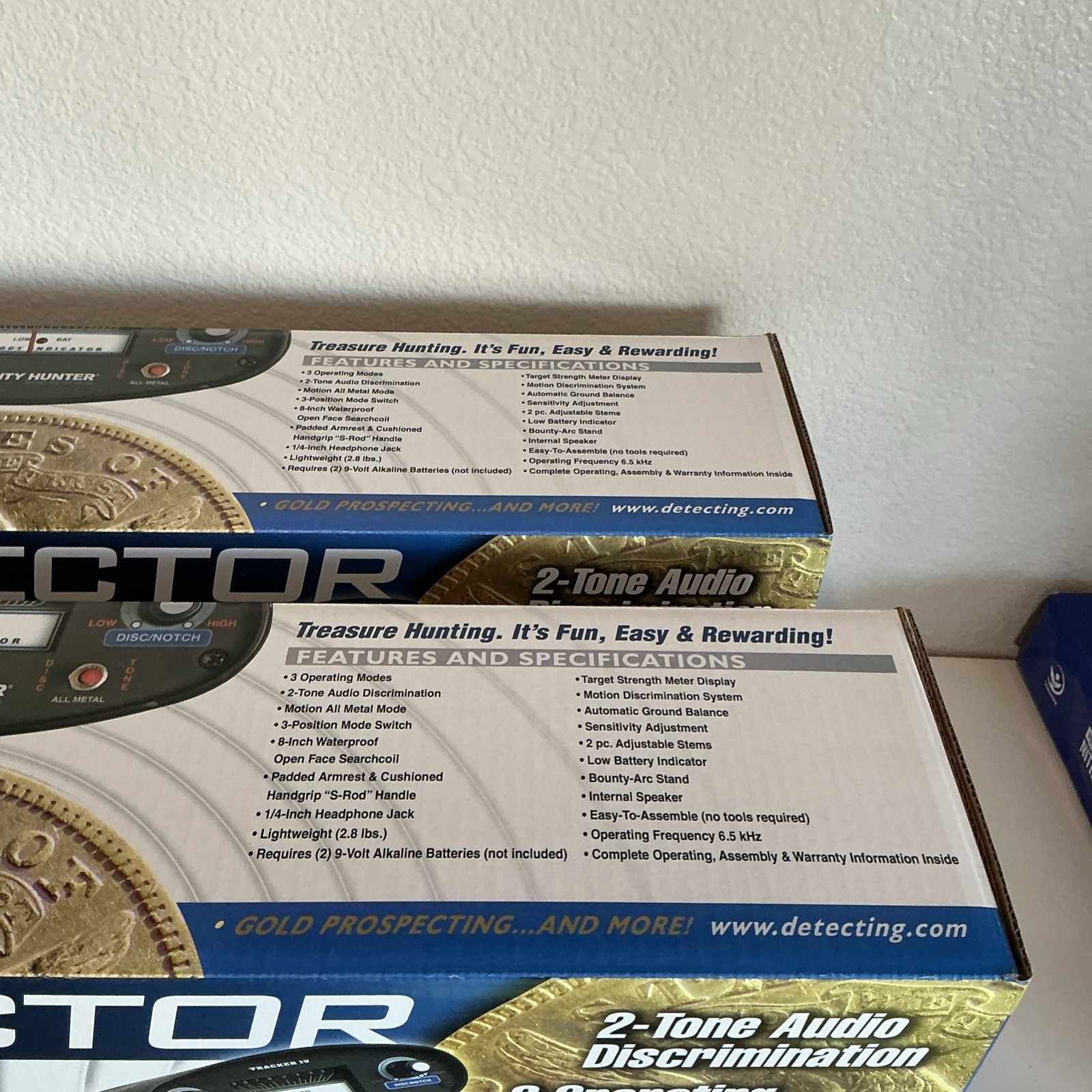 2 Pack Bounty Hunter Tracker IV Metal Detectors Waterproof