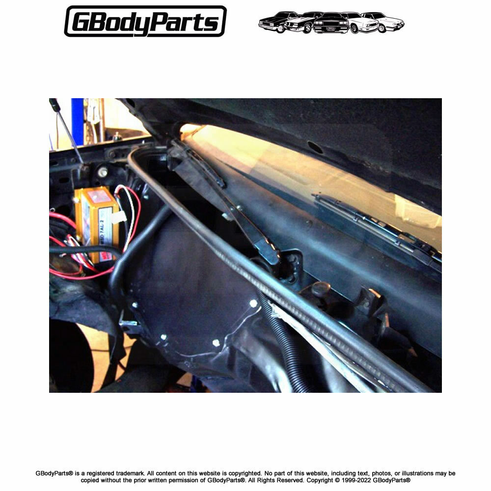 78-88 G-Body with A/C Heater Box Delete COWL WINDSHIELD WIPER LEDGE Panel USA