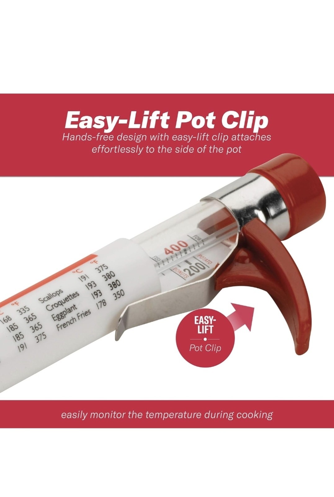 GoodCook Everyday Candy & Deep Fry Thermometer Glass - Model 25115