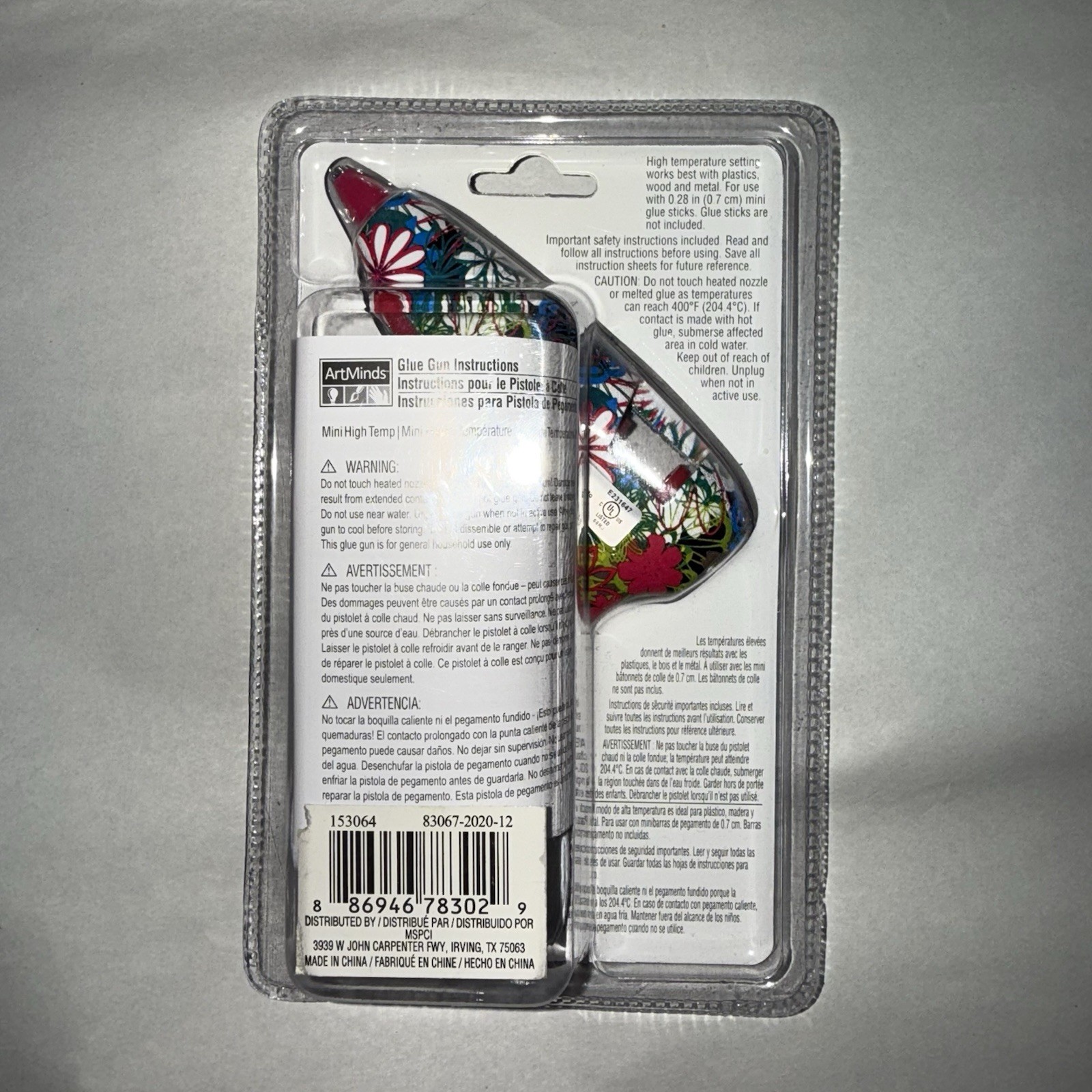 ArtMinds Floral Mini Glue Gun & 18 Sticks High Temp Flowers Hot Pink .7cm .28"