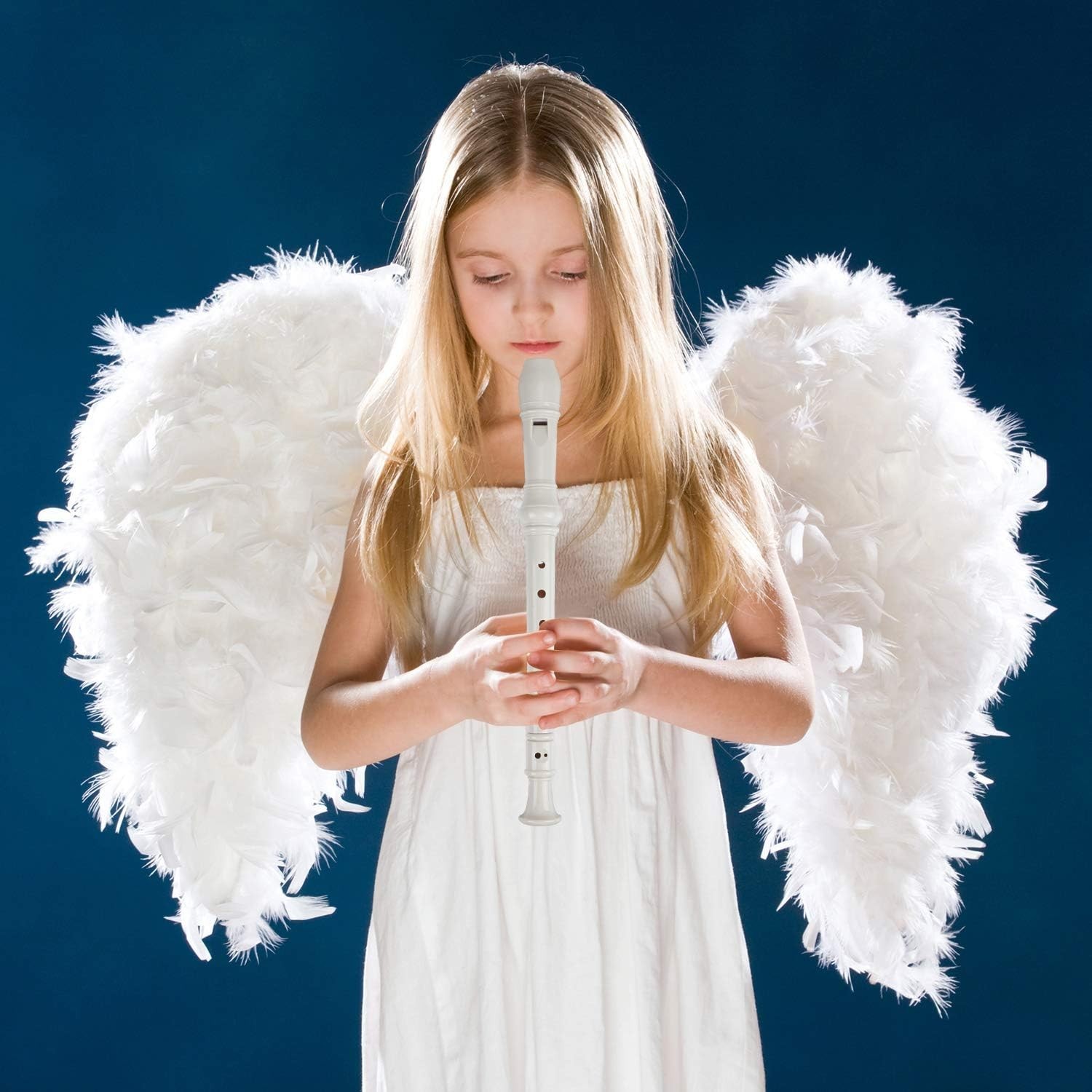 Estudiante de flauta Soprano Grabadora instrumento de viento orquesta ys.