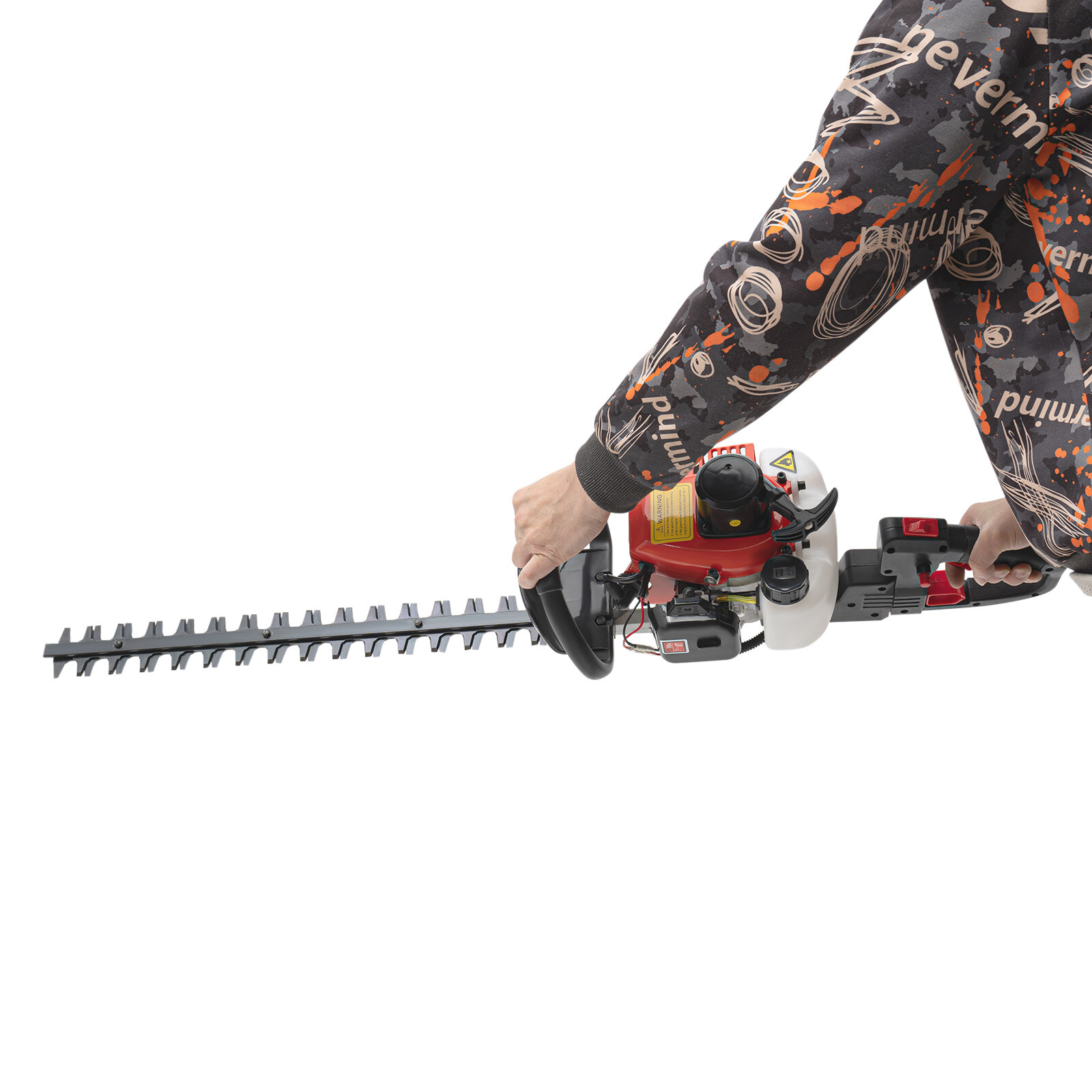 Gas Hedge Trimmer 22.5cc 2 Stroke Gas Powered Dual Sided Hedge Trimmer 650w