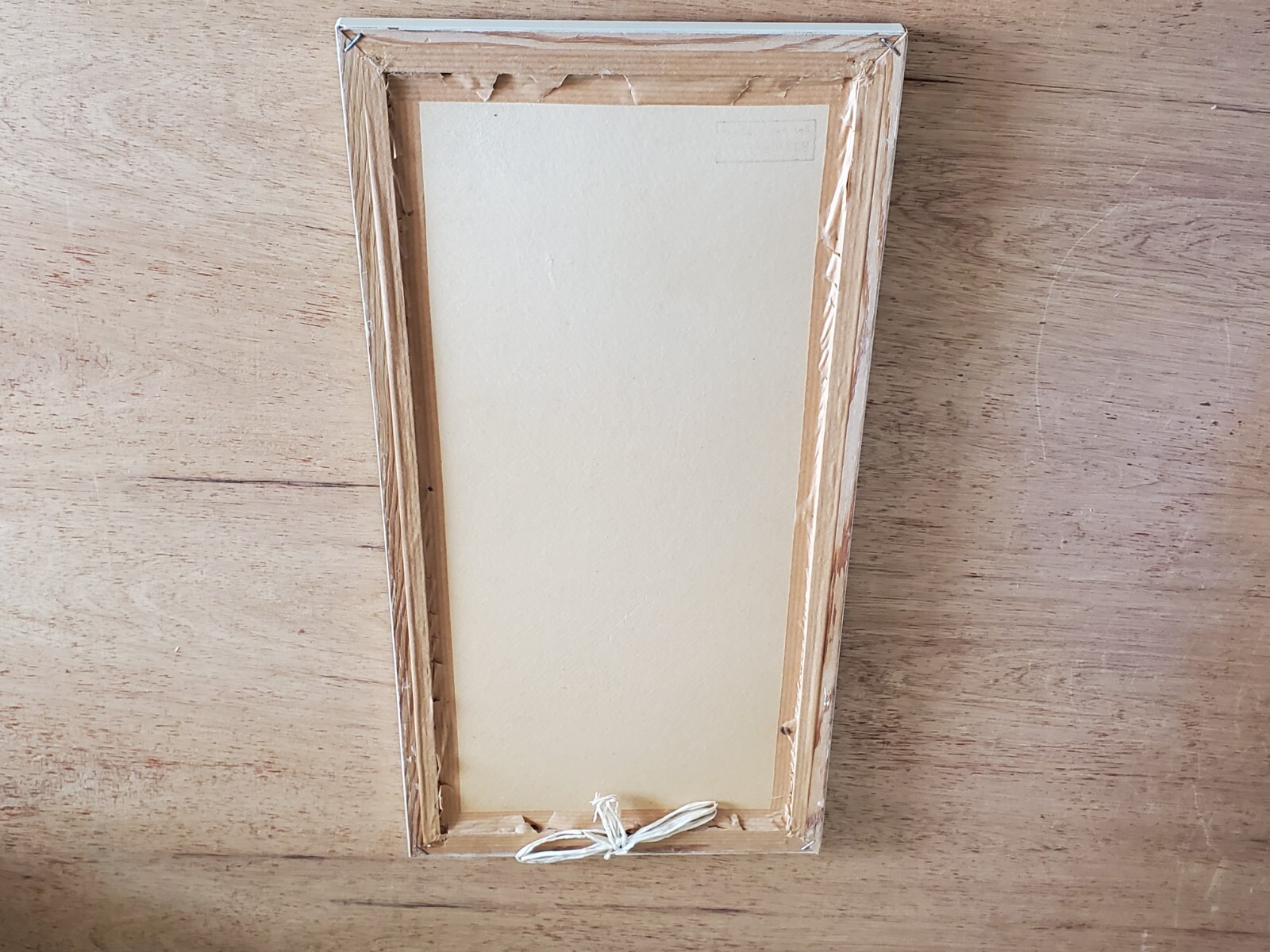 Mountain Scene Church Wall Art Hanging Decor Unsure Unusual Vintage Bamboo Inlay