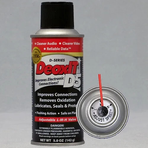 Caig DeoxIT® D5S Can 142g 5% solution spray w/LMH valve - Free Ship - FreshStock